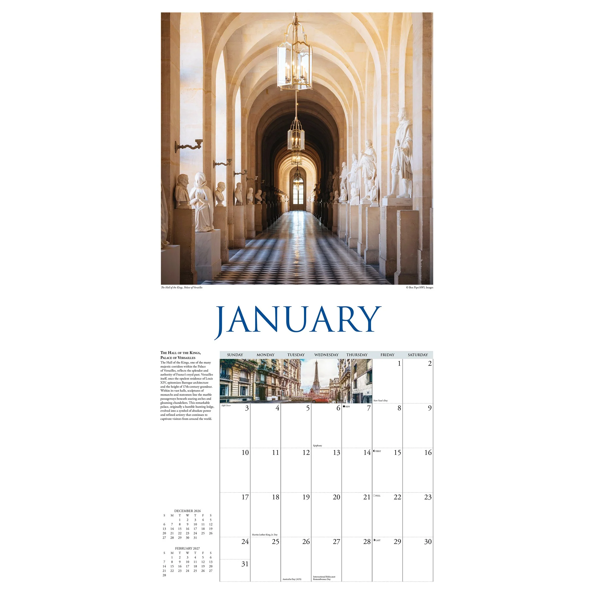 A Walk in Paris 2027 Wall Calendar - Online Only - Image 3