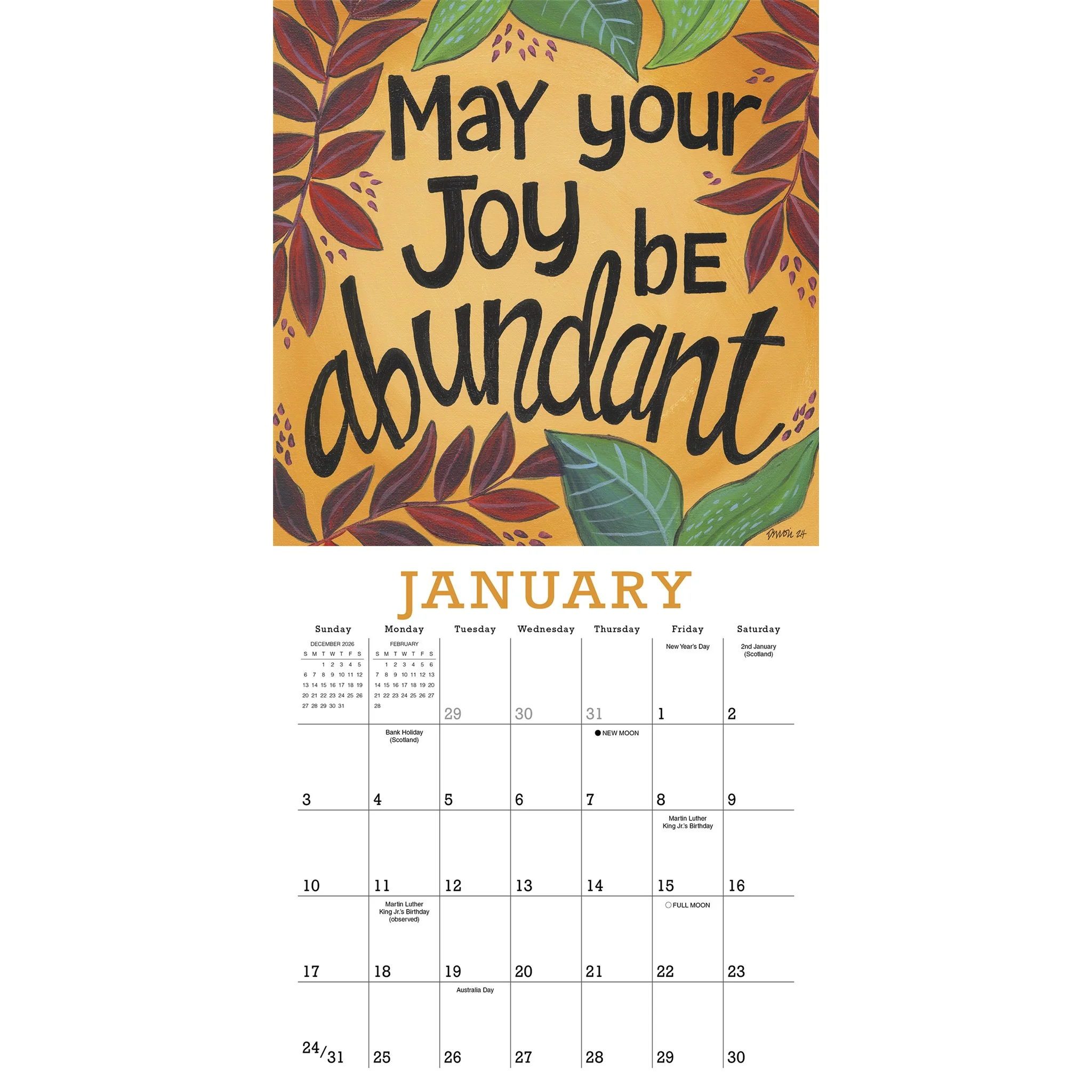 A Year of Hope and Inspiration 2027 Mini Calendar - Image 3