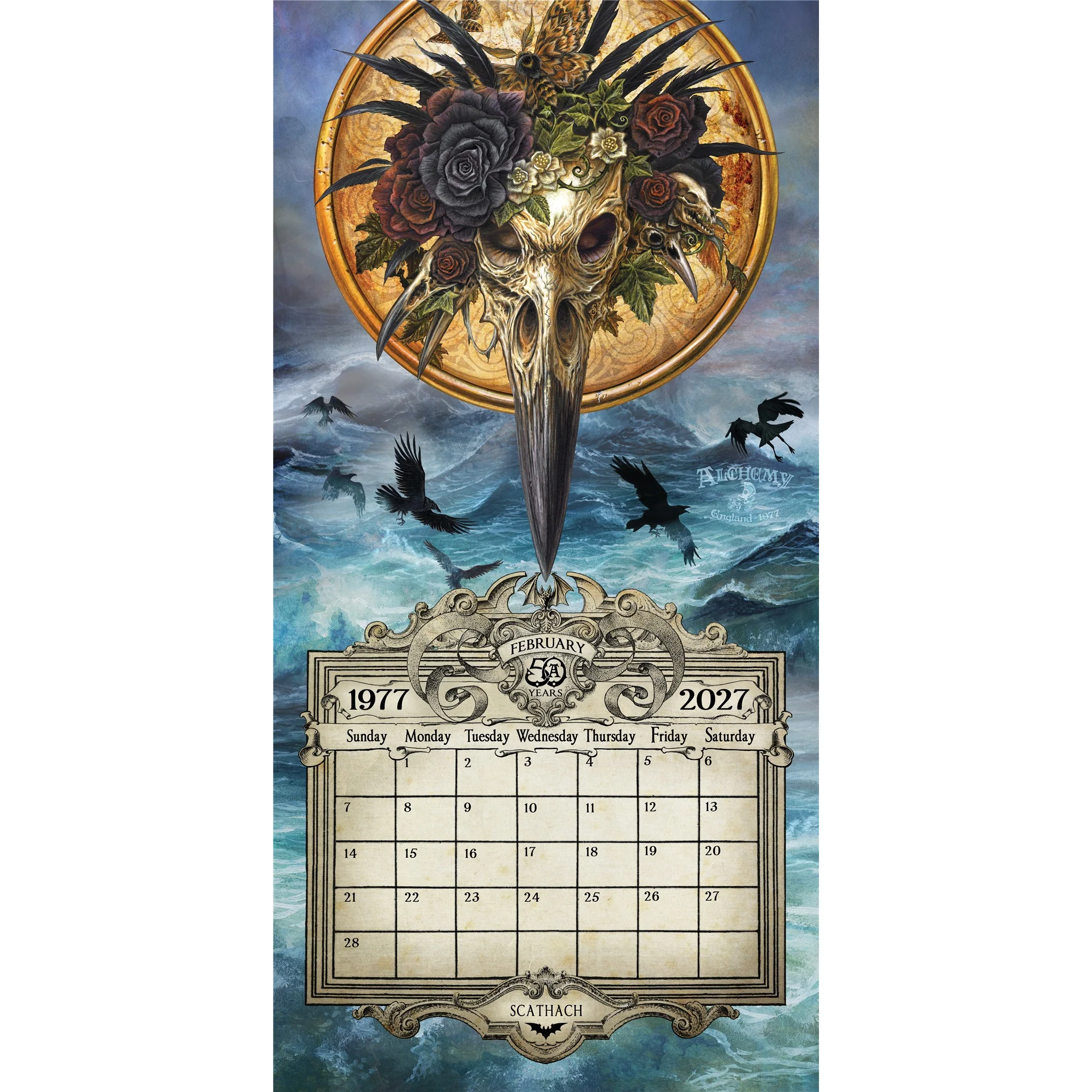 Alchemy 1977 Gothic 2027 Wall Calendar - Image 4
