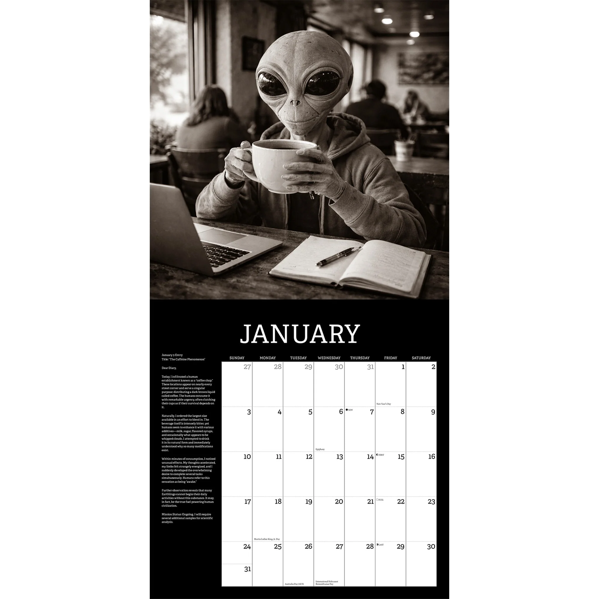 Alien Diaries 2027 Wall Calendar - Online Only - Image 3