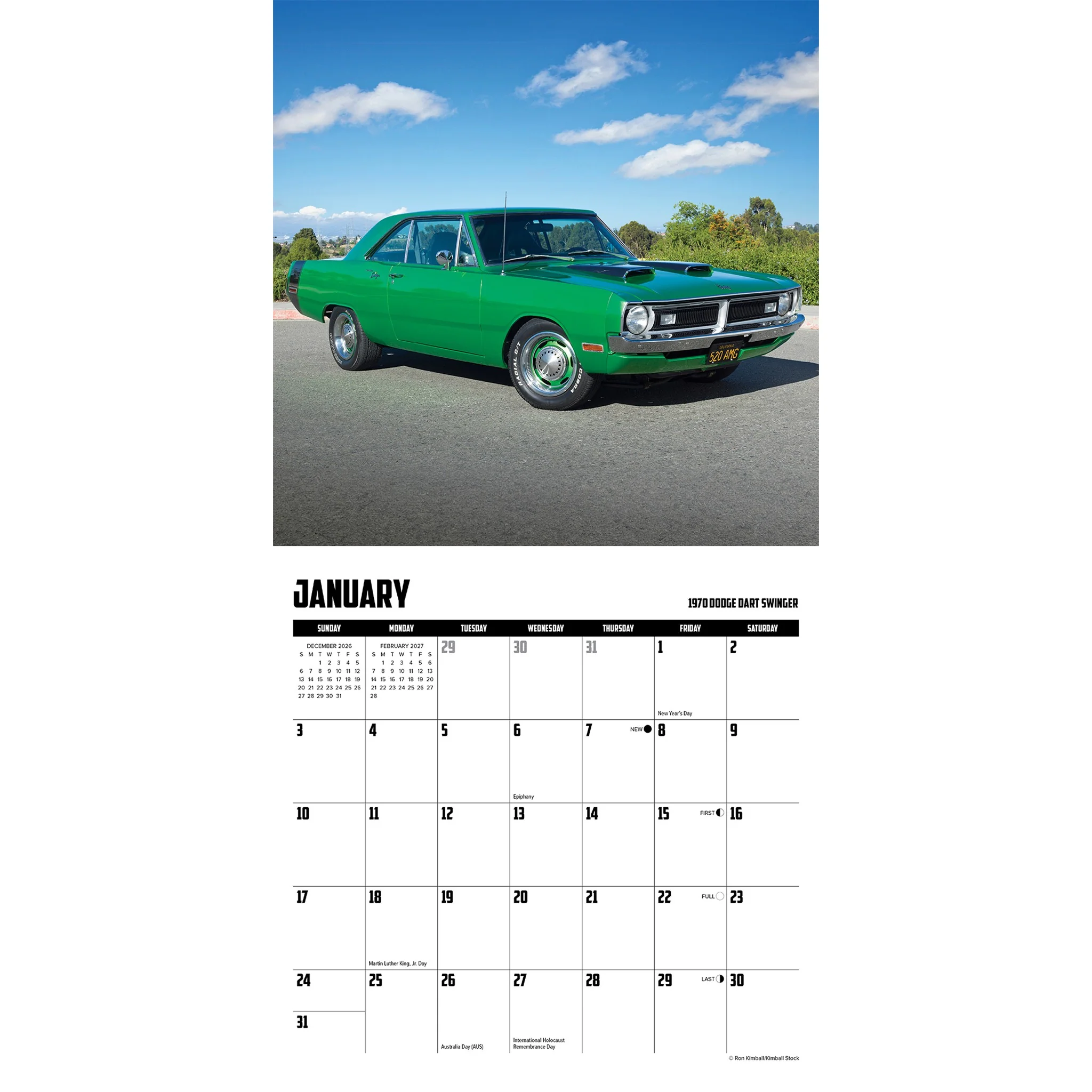 American Muscle Cars 2027 Mini Calendar - Image 3