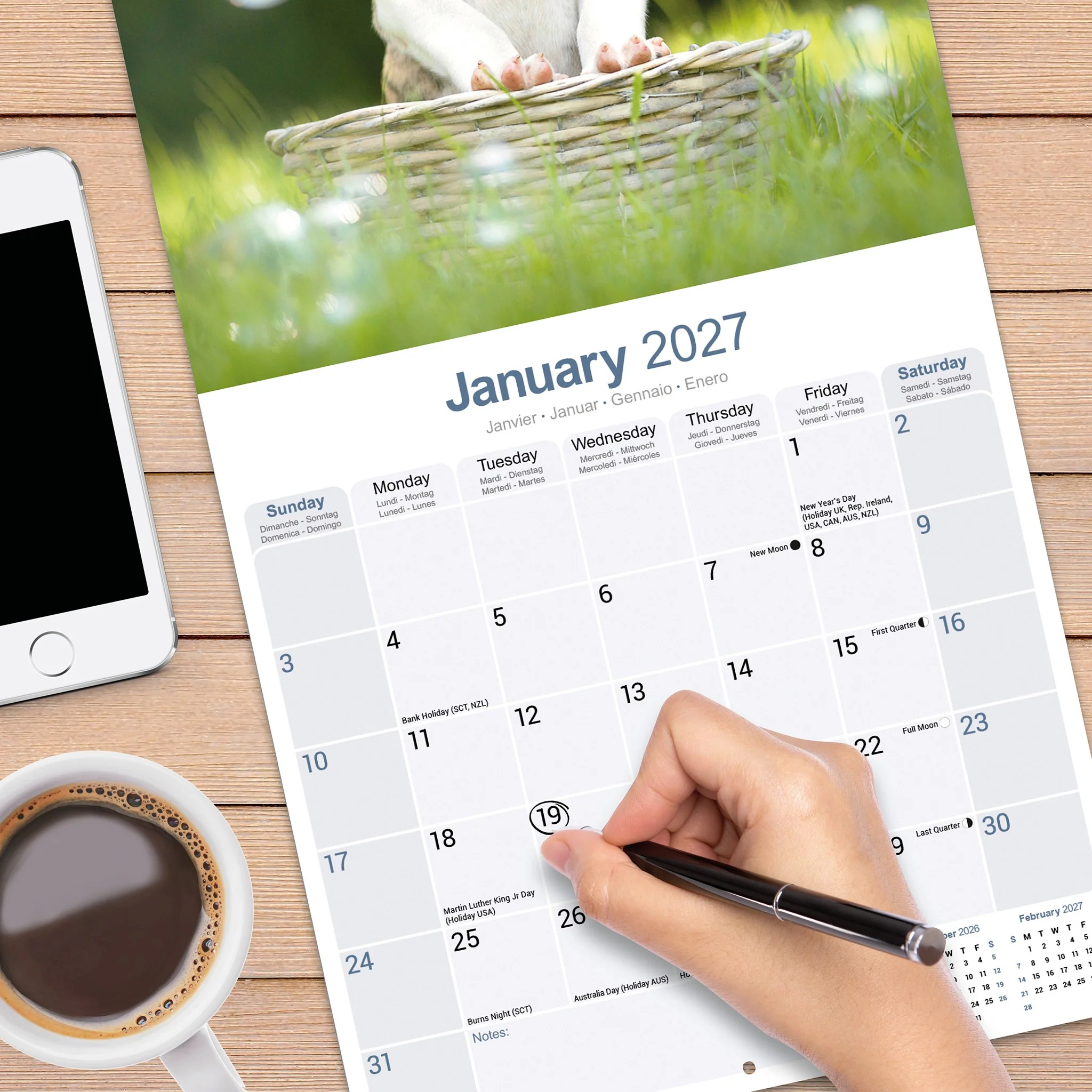 American Staffordshire Terrier 2027 Wall Calendar - Online Only - Image 4