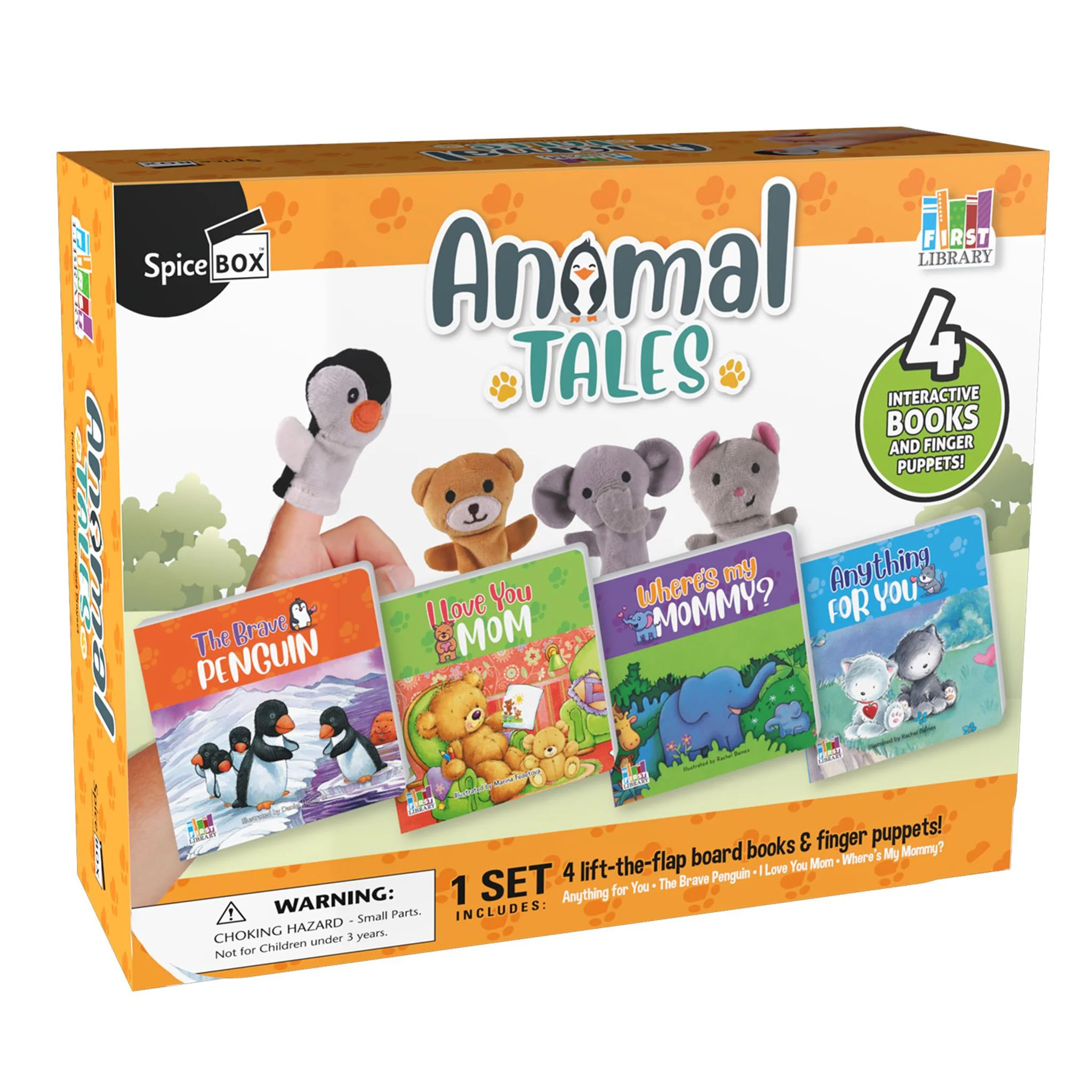 Animal Tales Book and Finger Puppet Playset - Image 3