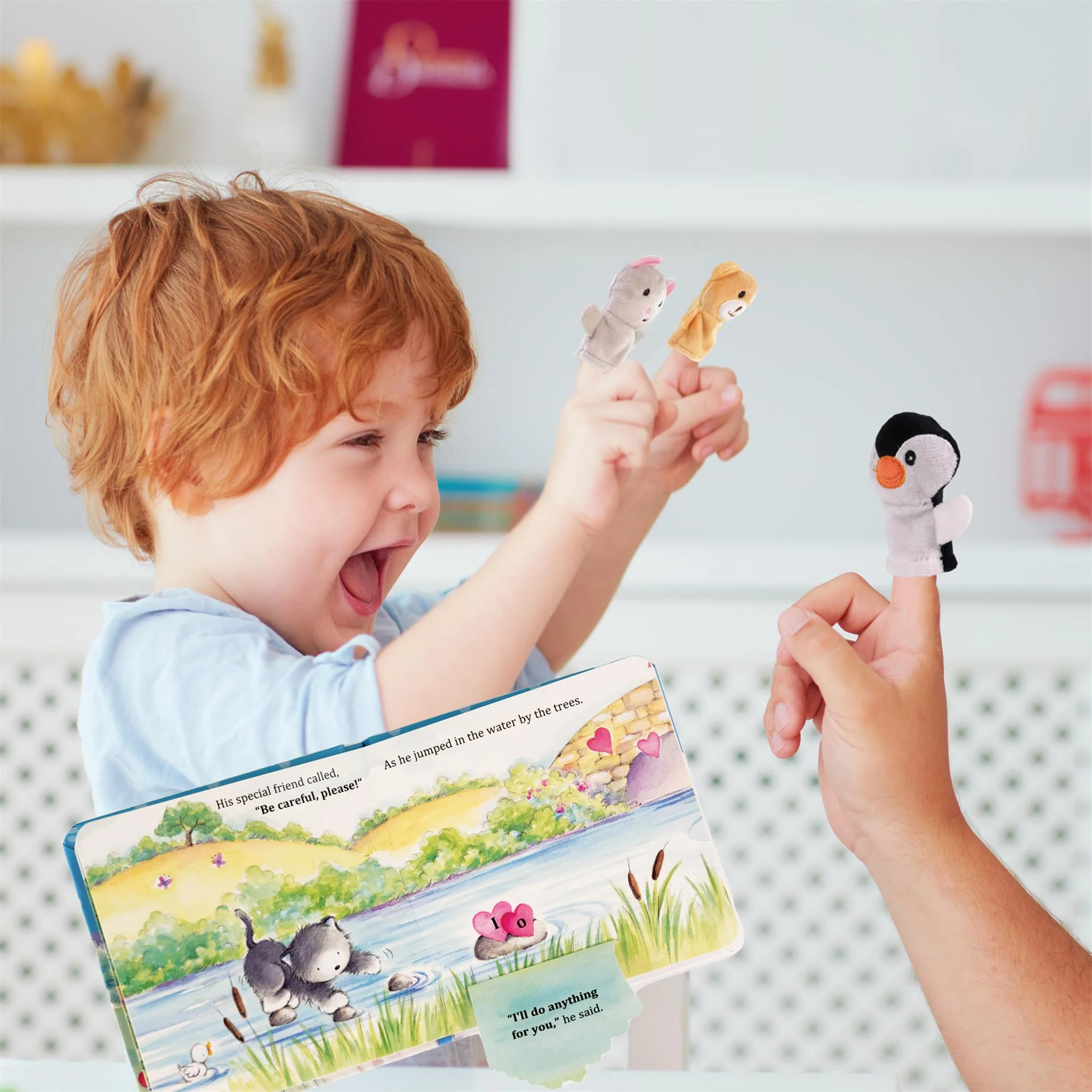 Animal Tales Book and Finger Puppet Playset - Image 4