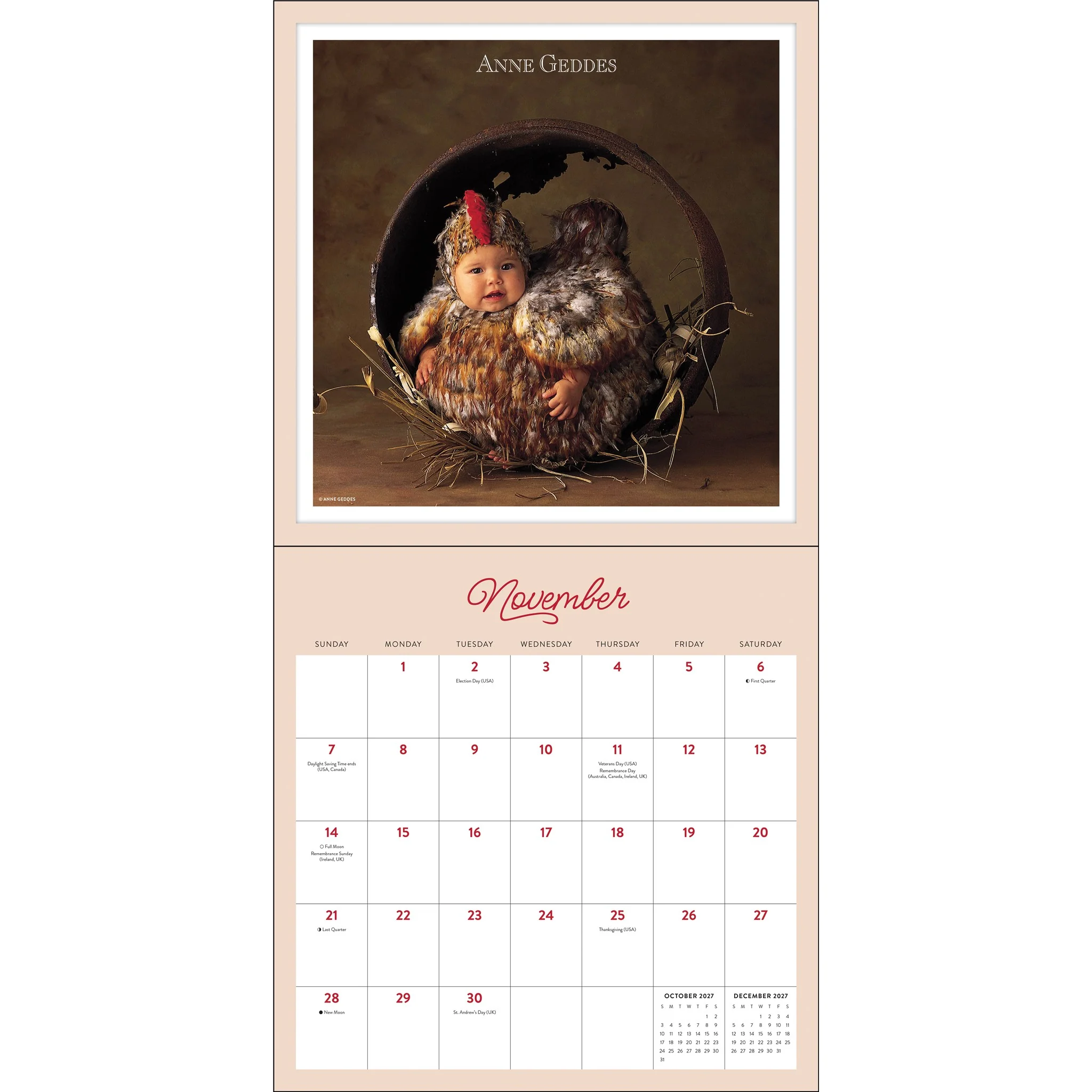 Anne Geddes 2027 Wall Calendar - Image 3