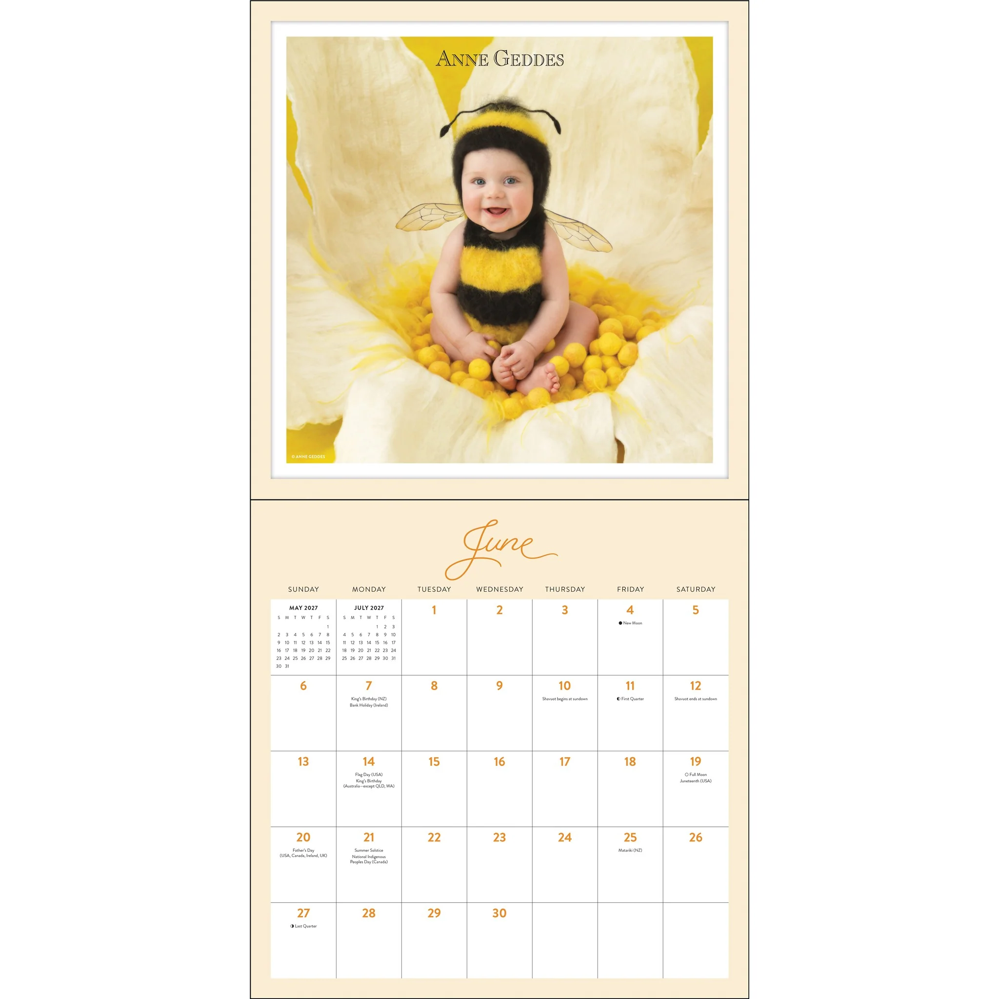 Anne Geddes 2027 Wall Calendar - Image 4