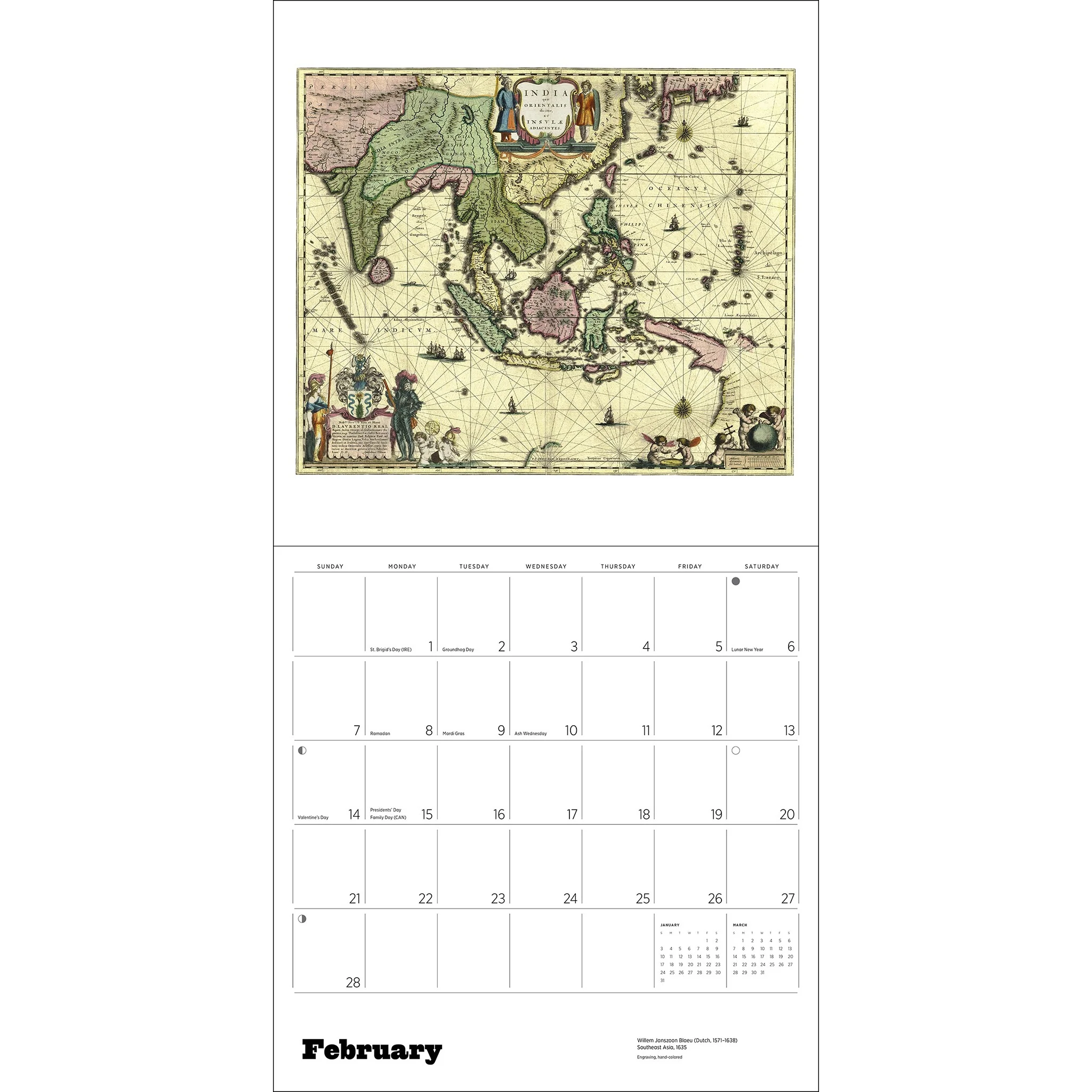 Antique Maps 2027 Wall Calendar - Image 4
