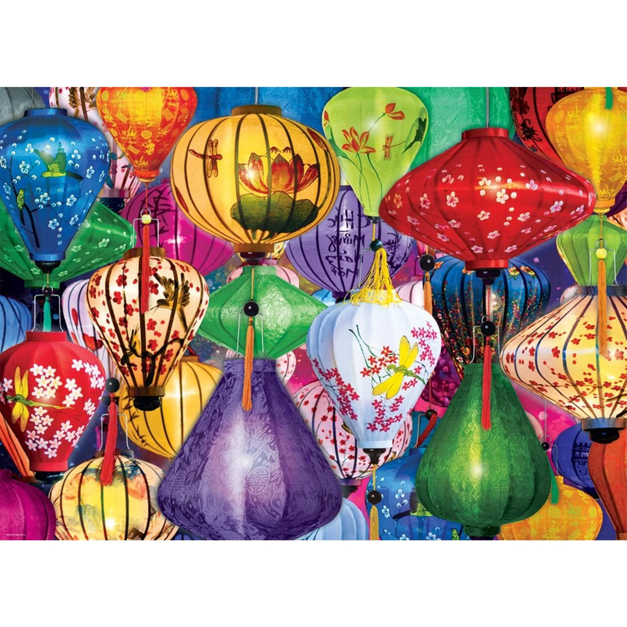 Asian Lanterns 1000 Piece Puzzle - Image 2
