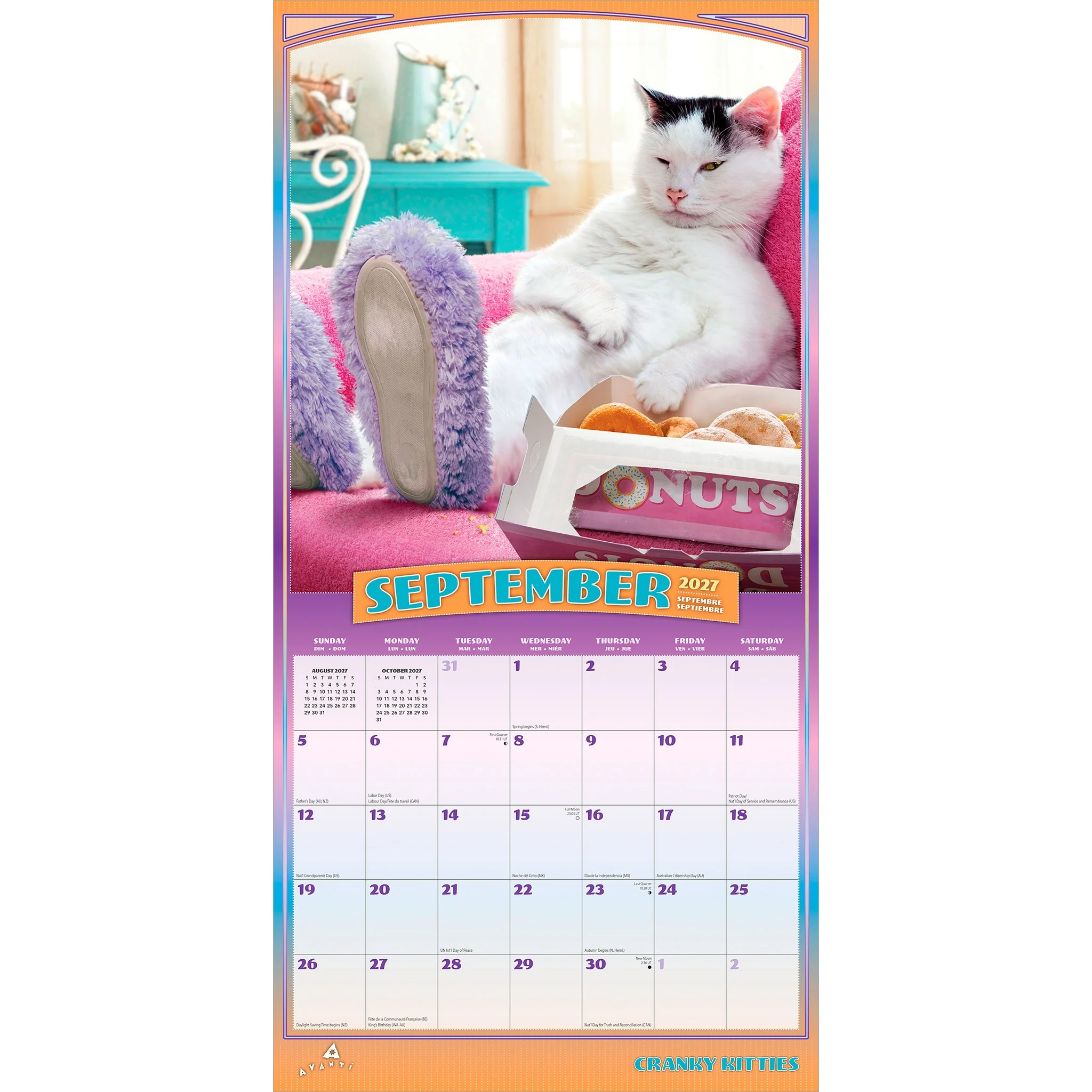 Avanti Cranky Kitties 2027 Wall Calendar - Online Only - Image 4