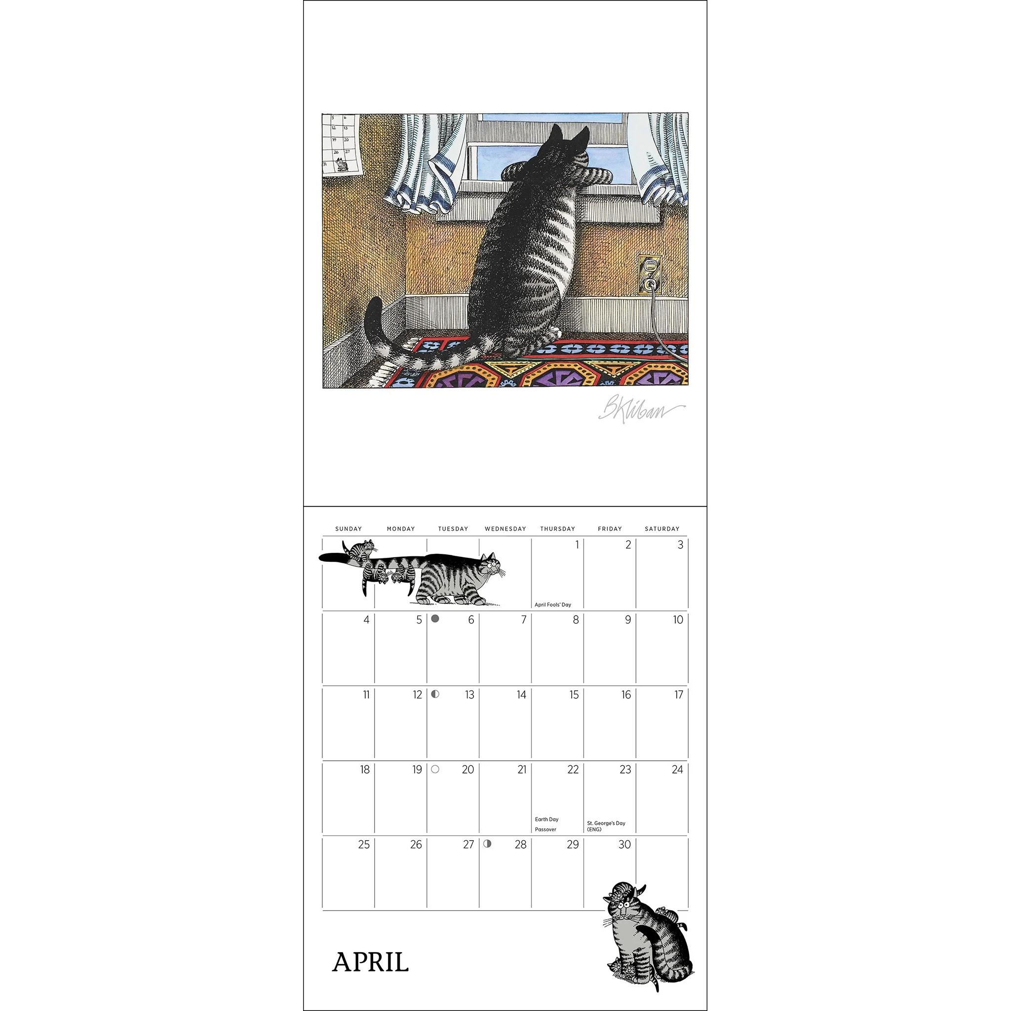 B Kliban Cat 2027 Mini Calendar - Online Only - Image 6