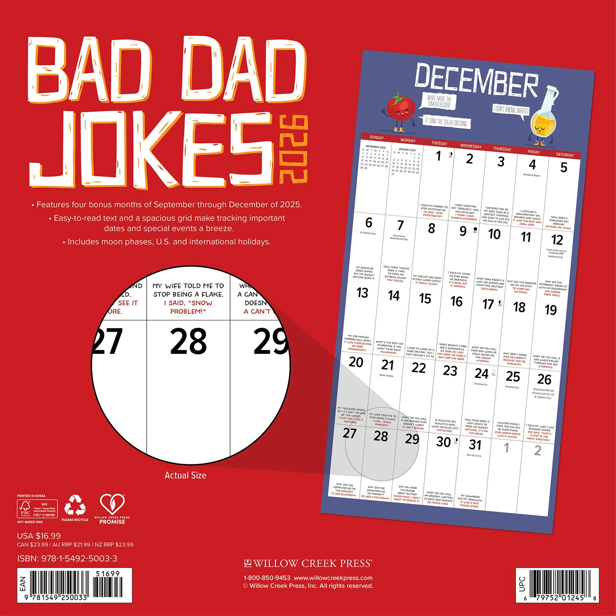 Bad Dad Jokes 2026 Wall Calendar - Image 2