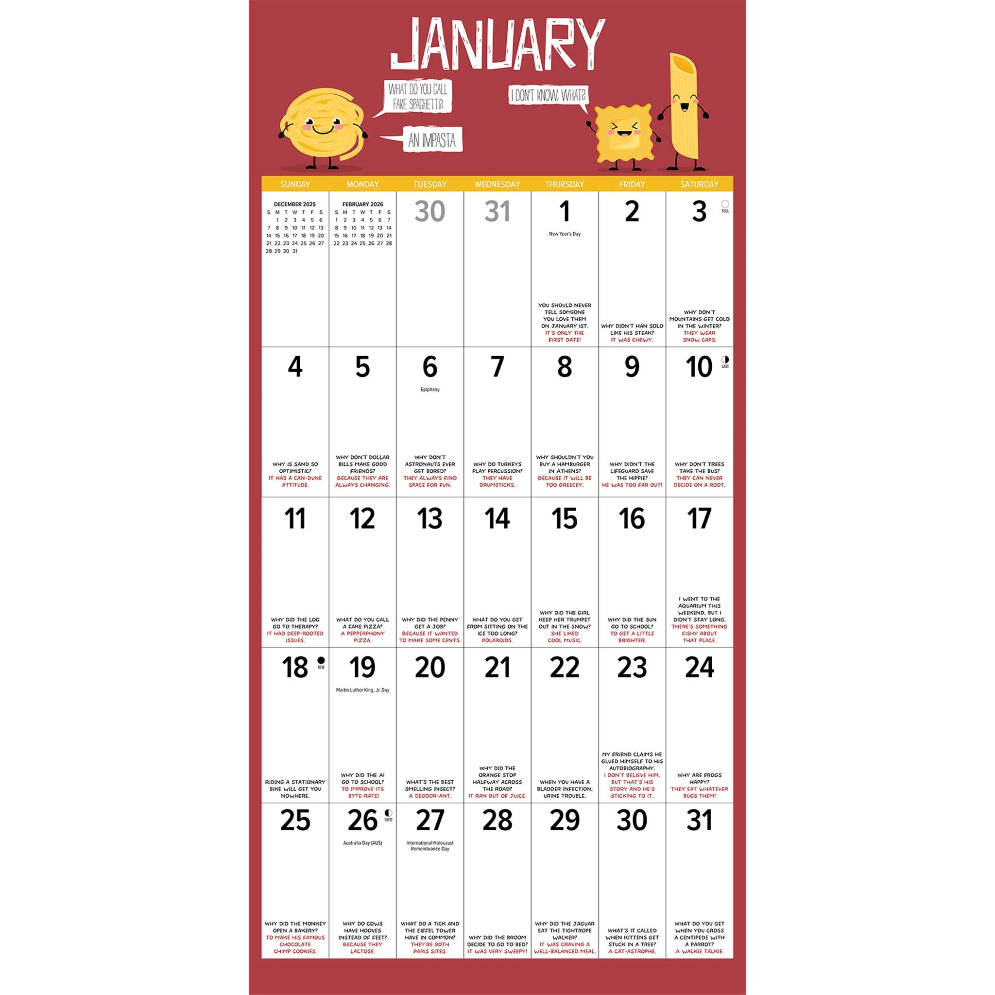 Bad Dad Jokes 2026 Wall Calendar - Image 3