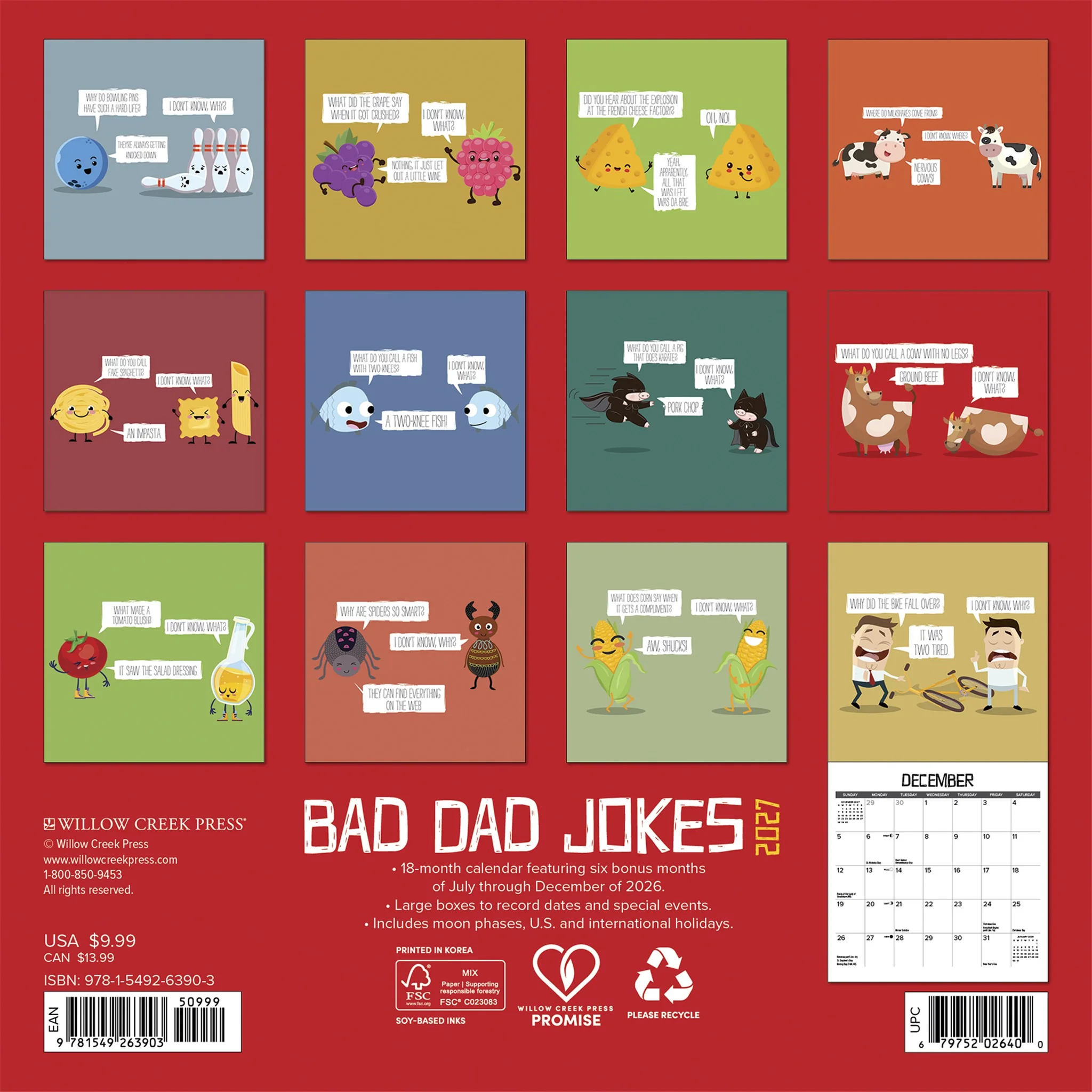 Bad Dad Jokes 2027 Mini Calendar - Image 2