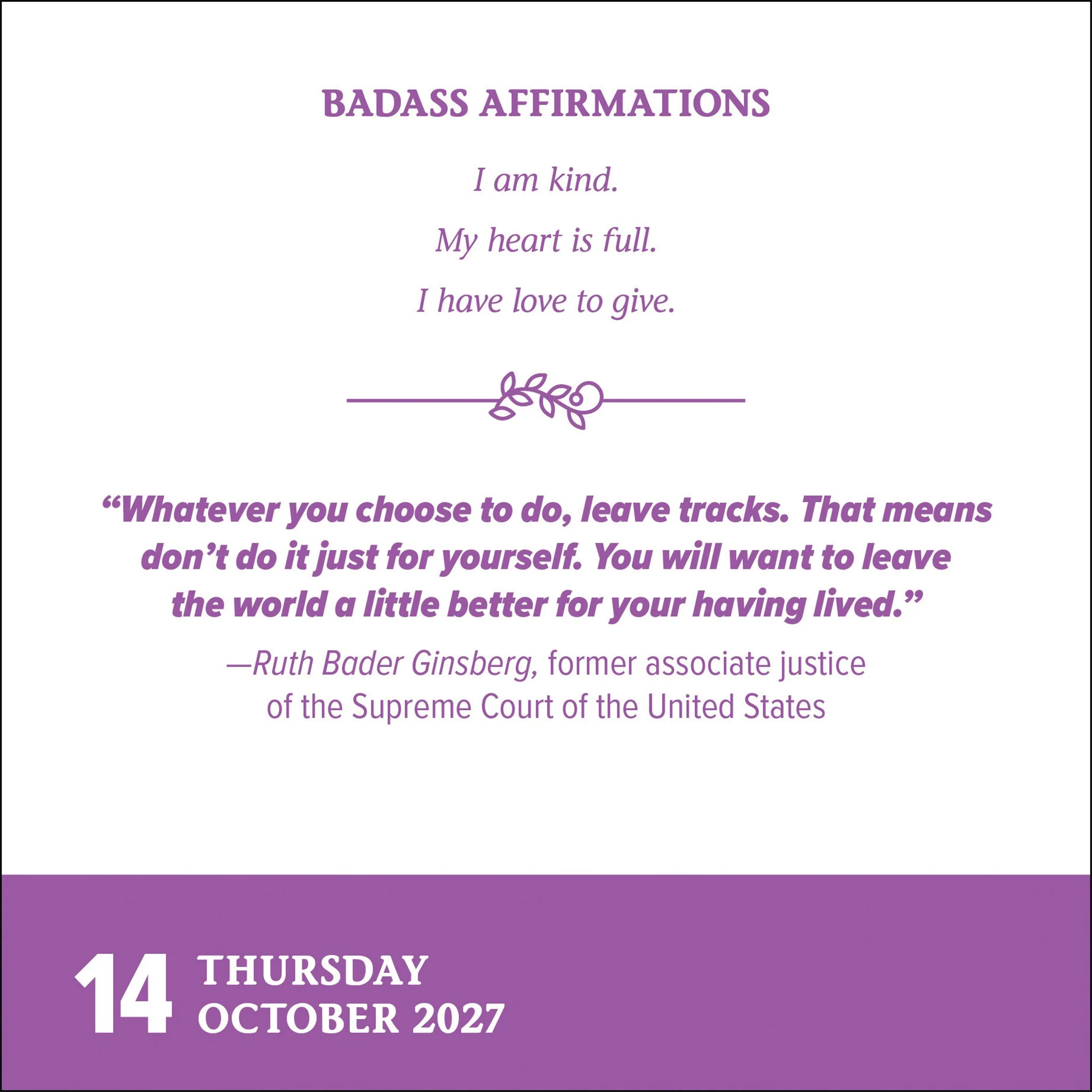 Badass Affirmations 2027 Box Calendar - Online Only - Image 3