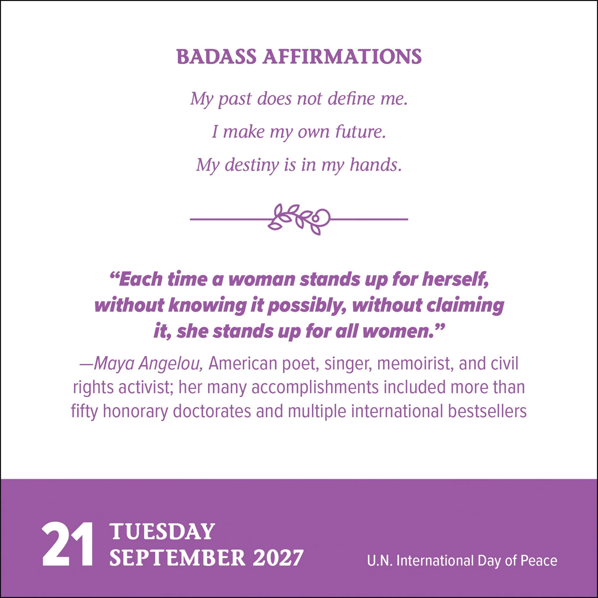Badass Affirmations 2027 Box Calendar - Online Only - Image 5