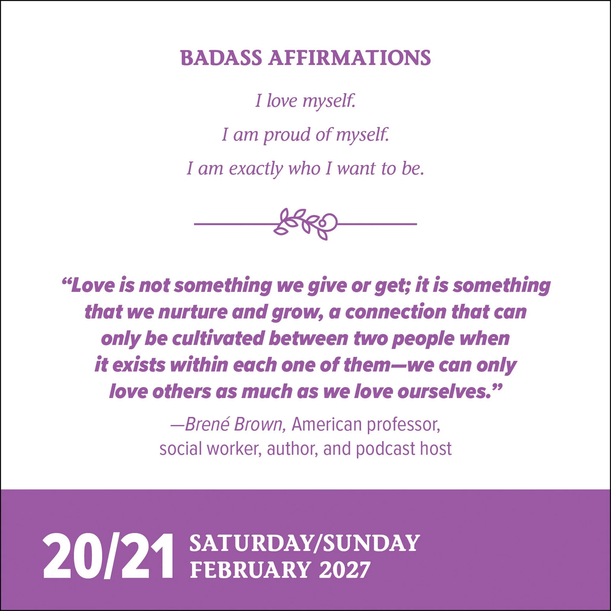 Badass Affirmations 2027 Box Calendar - Online Only - Image 6
