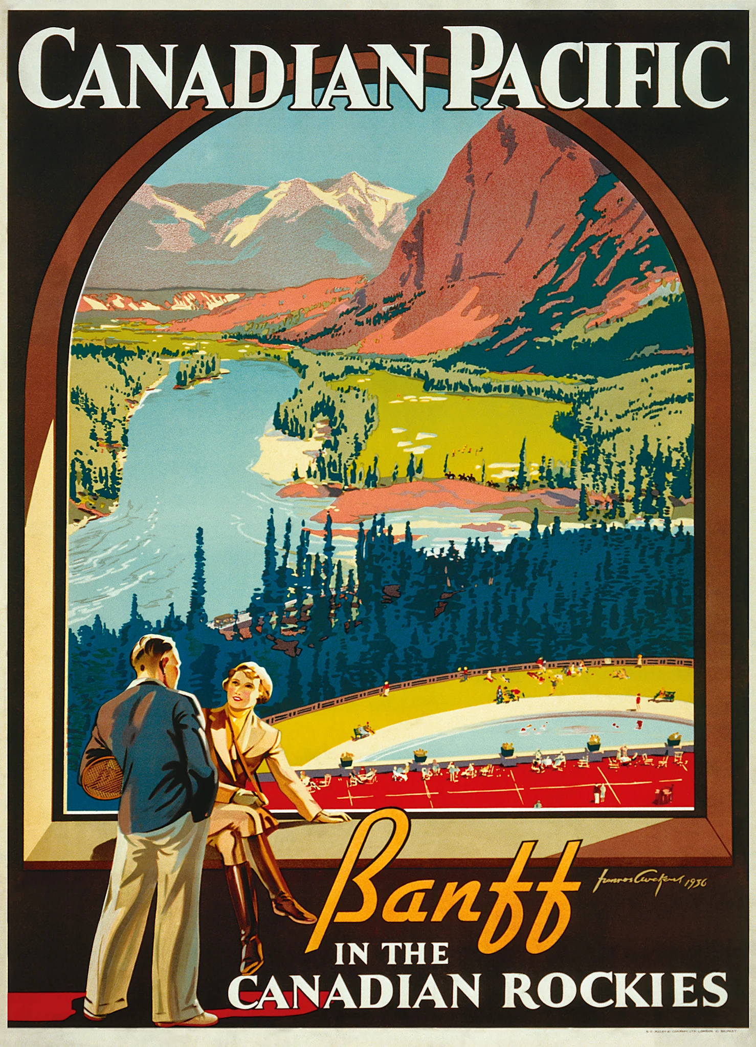 Banff in the Canadian Rockies Canadian Pacific Rail 1000 Piece Puzzle - Online Only - Image 2