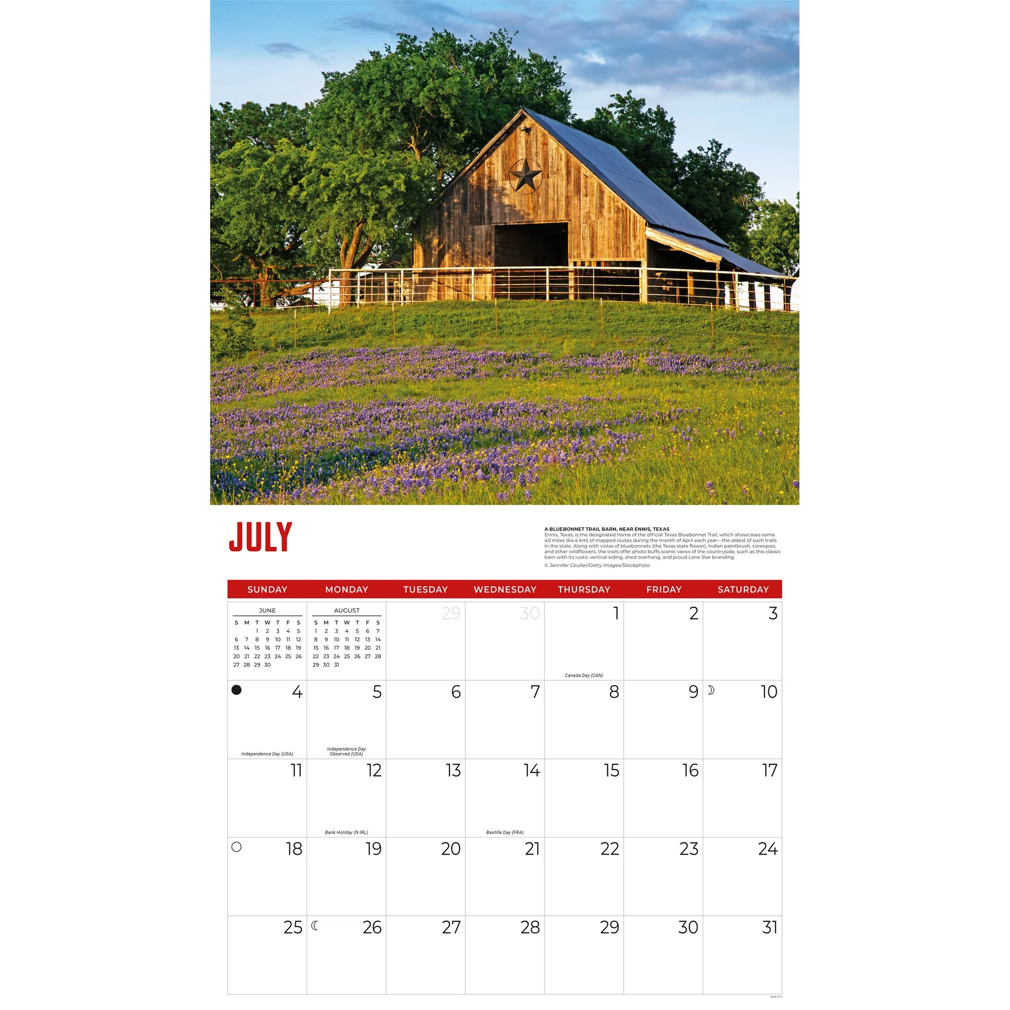 Barns 2027 Wall Calendar - Image 4
