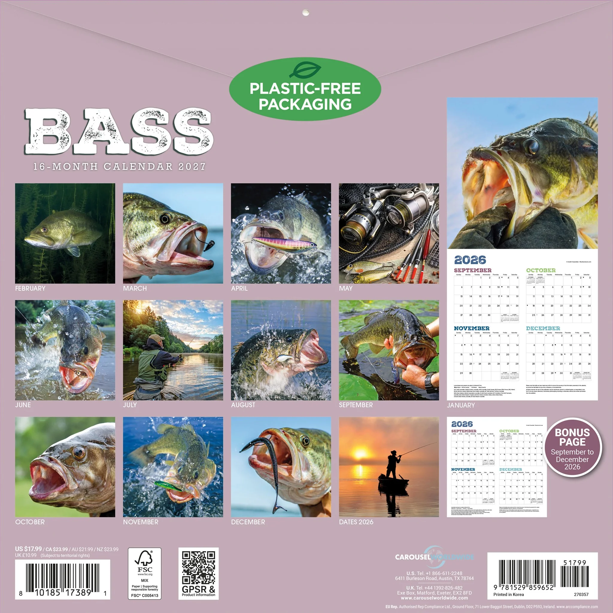 Bass 2027 Wall Calendar - Image 2
