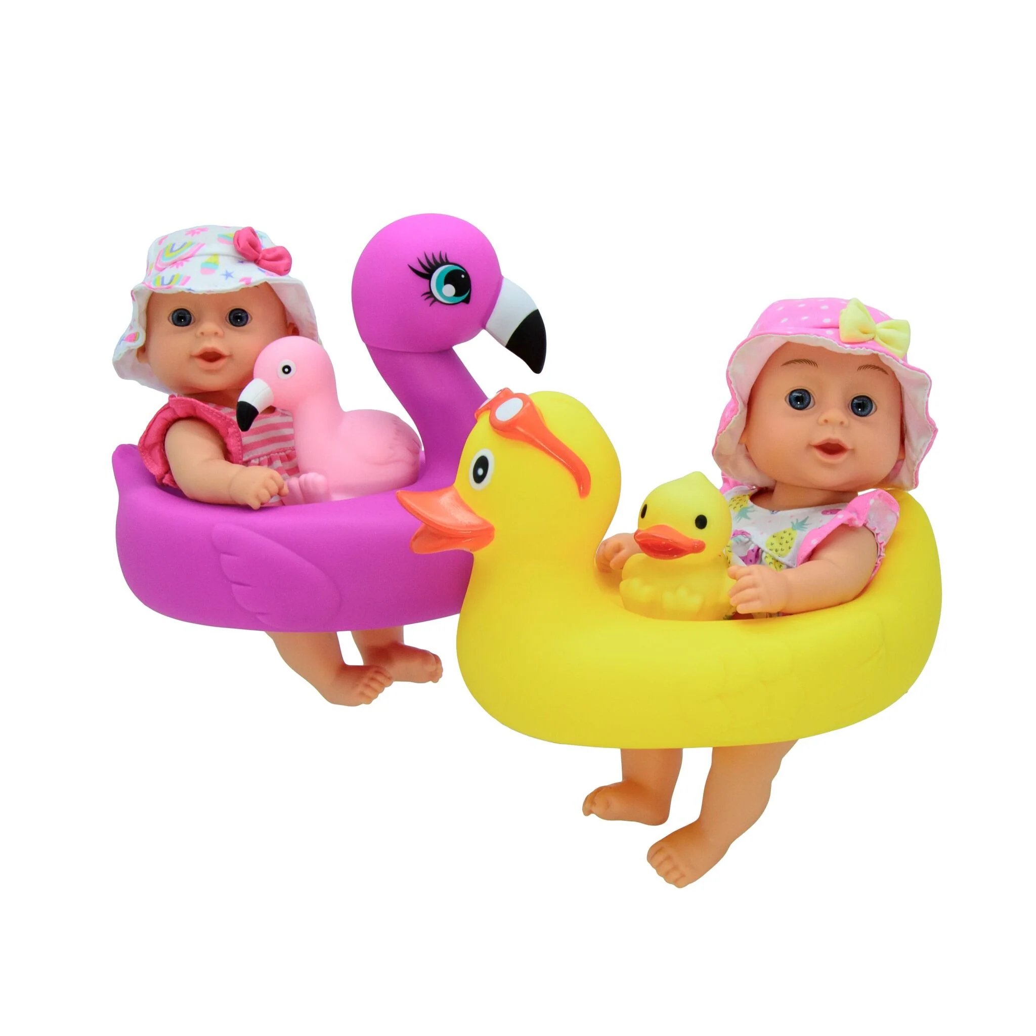 Bath Time 10in Baby Doll with Assorted Floaties - Image 18