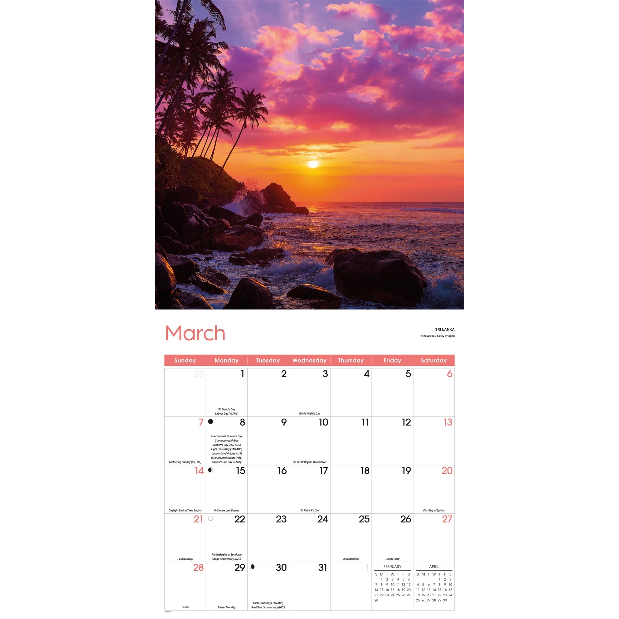 Beaches 2027 Wall Calendar - Image 3