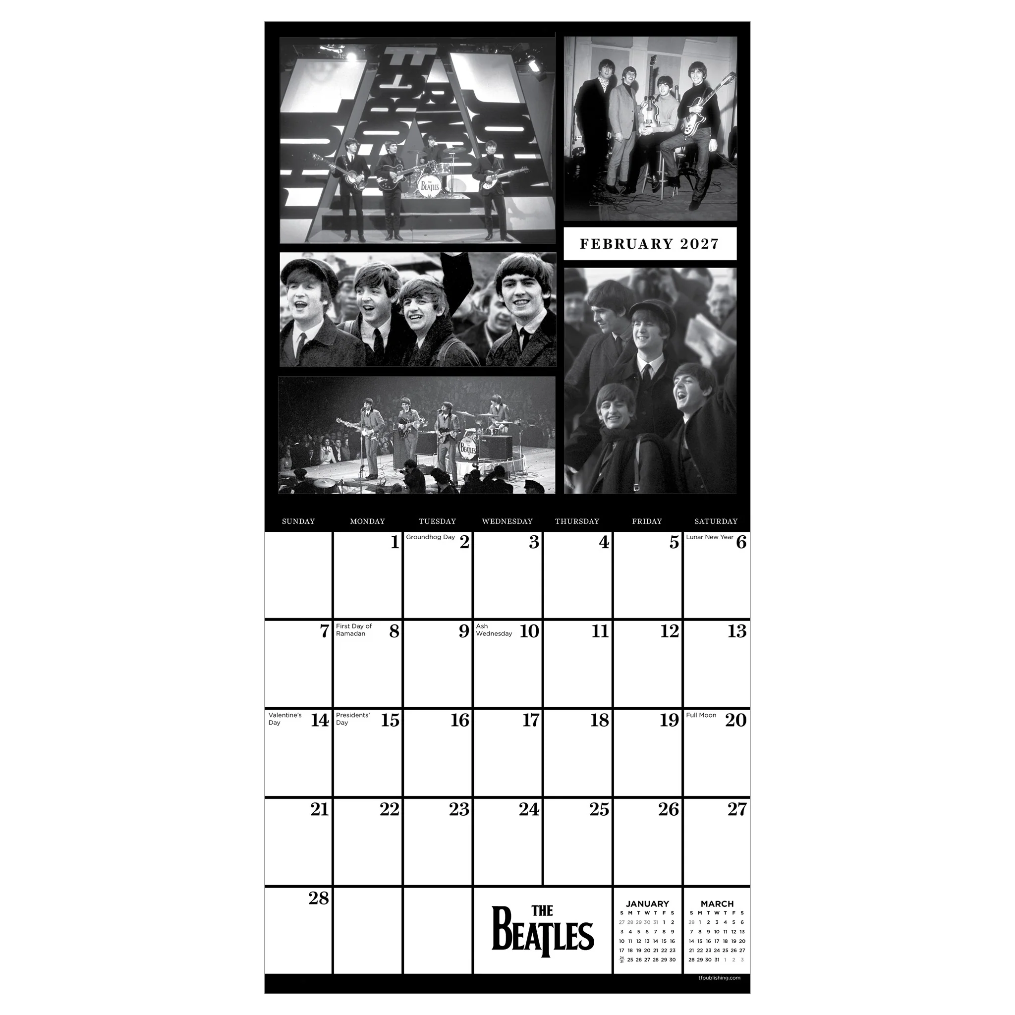 Beatles 2027 Mini Calendar - Image 3