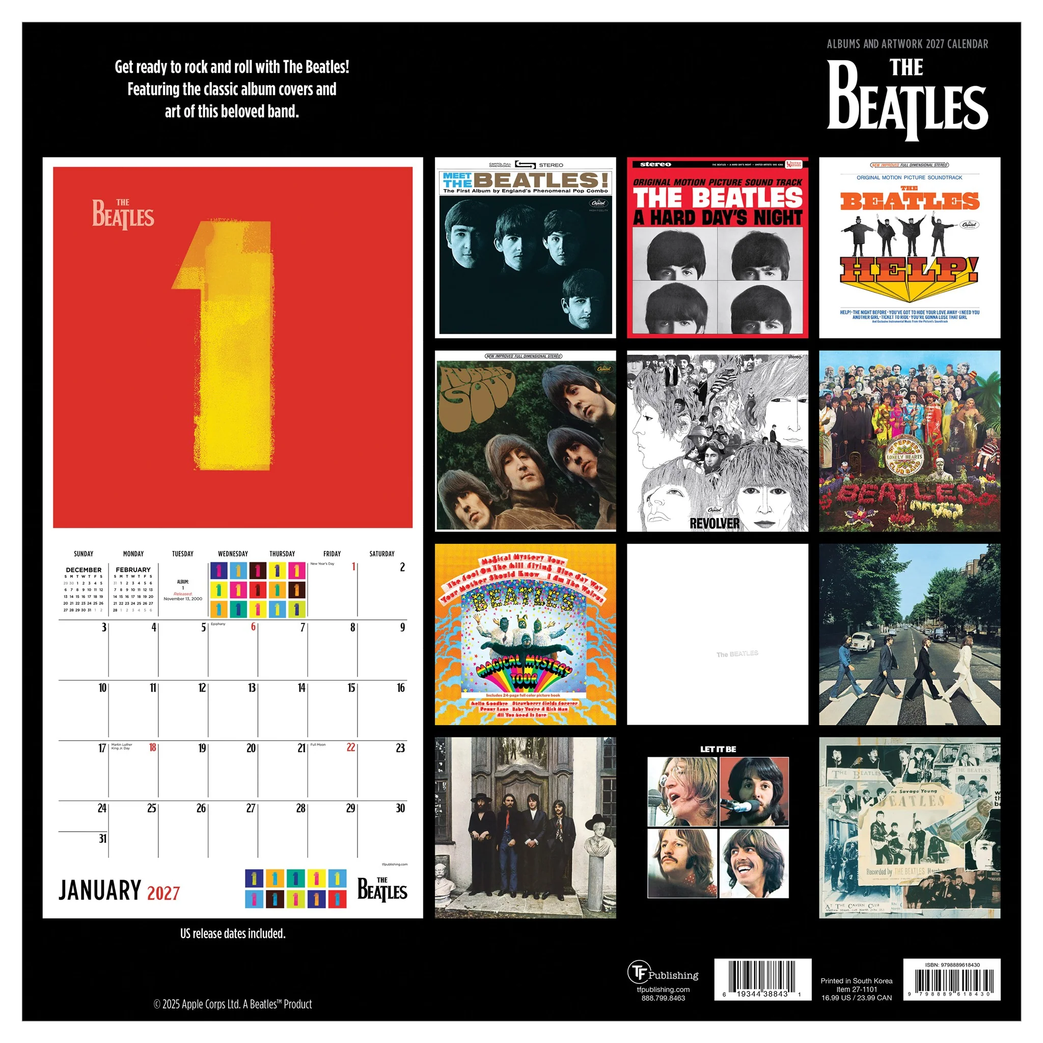 Beatles 2027 Wall Calendar - Image 2