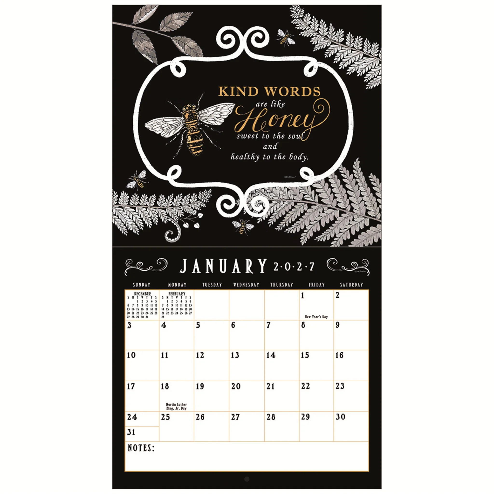 Bee-u-tiful Life 2027 Wall Calendar - Online Only - Image 4