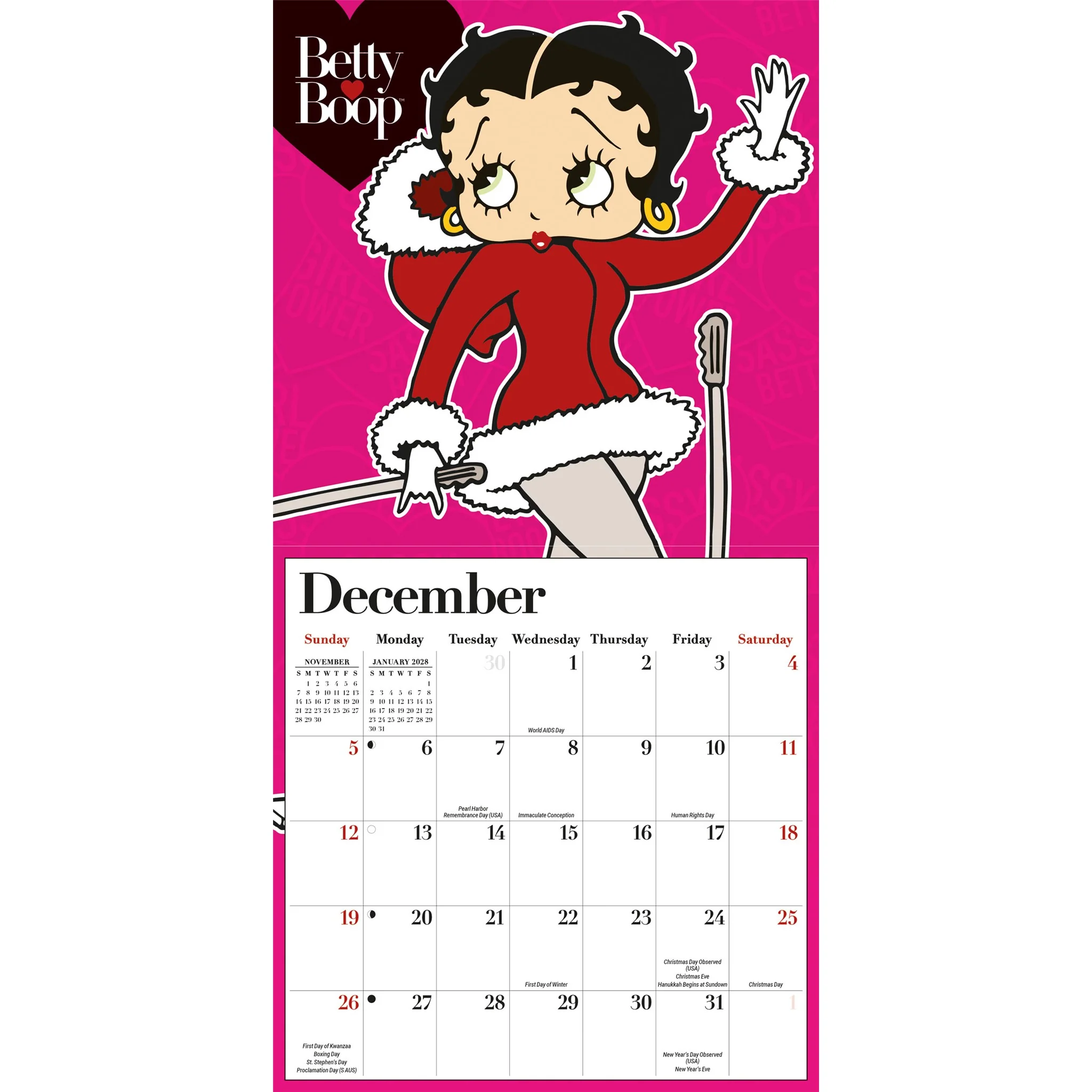 Betty Boop 2027 Mini Calendar - Image 5