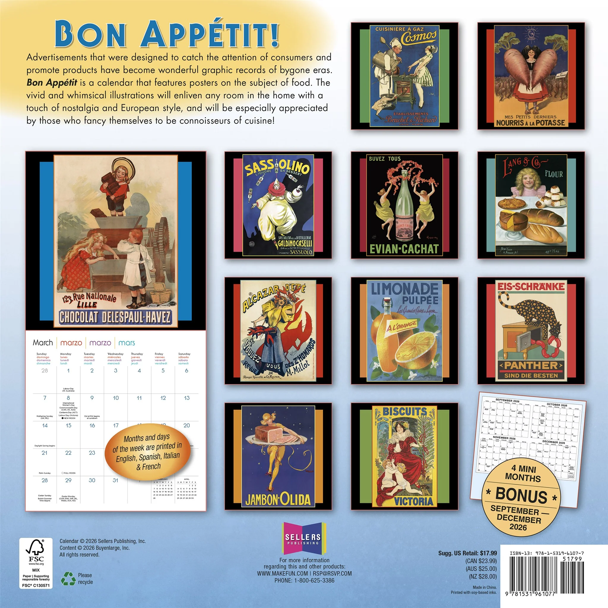 Bon Appétit 2027 Wall Calendar - Image 2