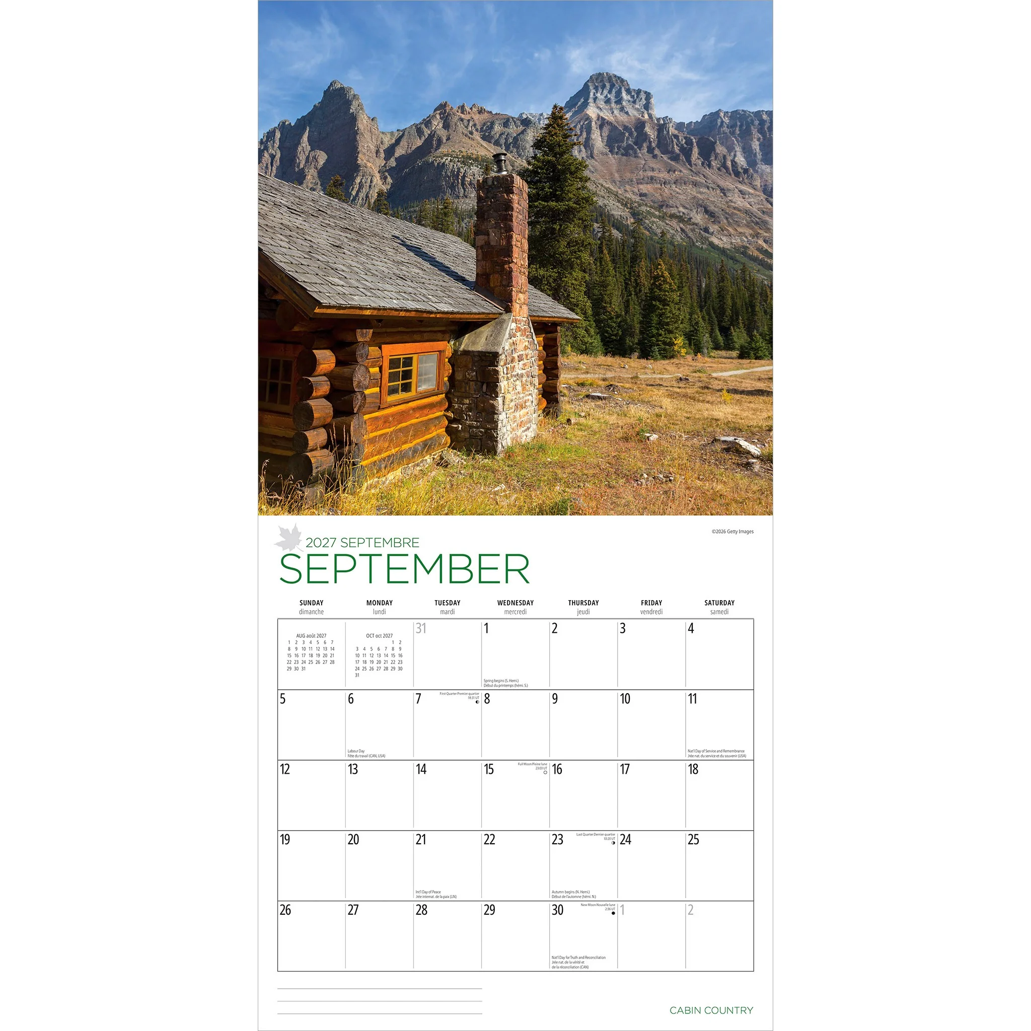 Cabin Country 2027 Wall Calendar - Image 4
