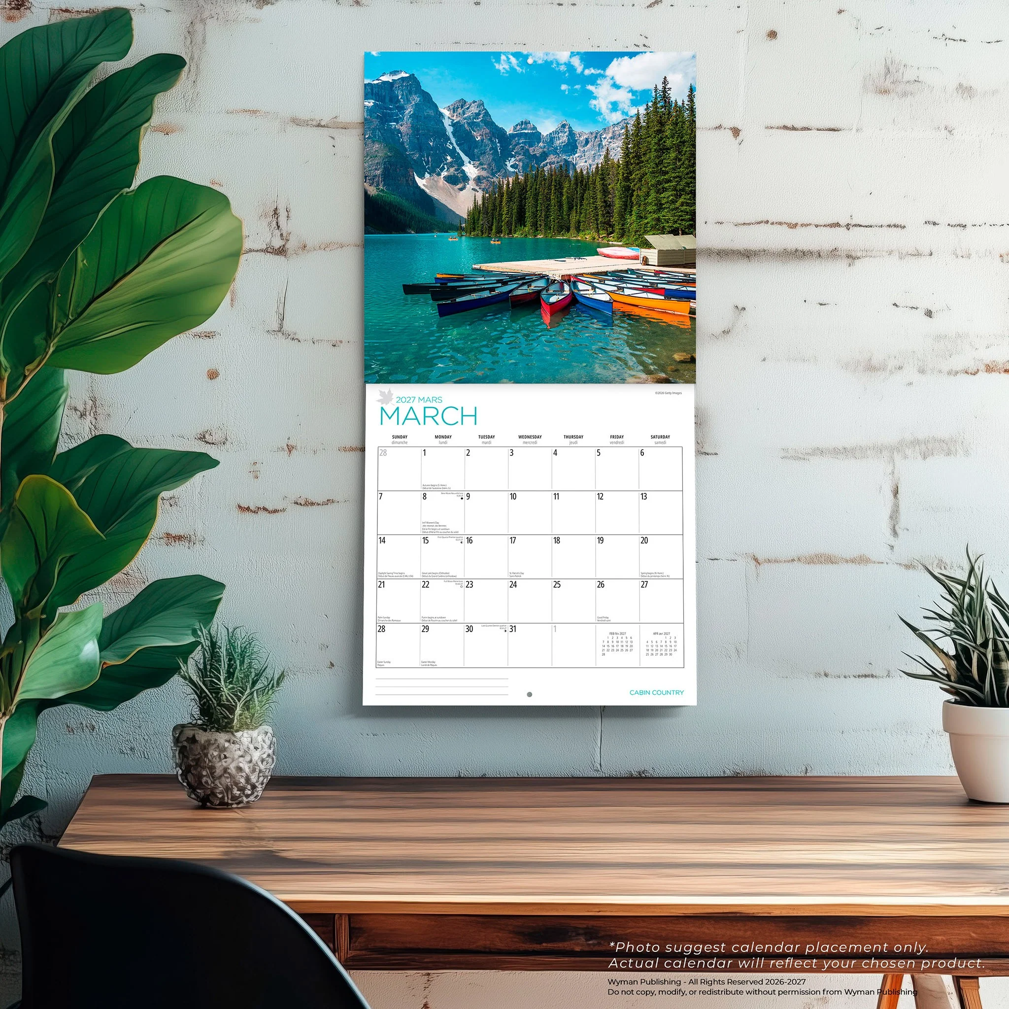 Cabin Country 2027 Wall Calendar - Image 5