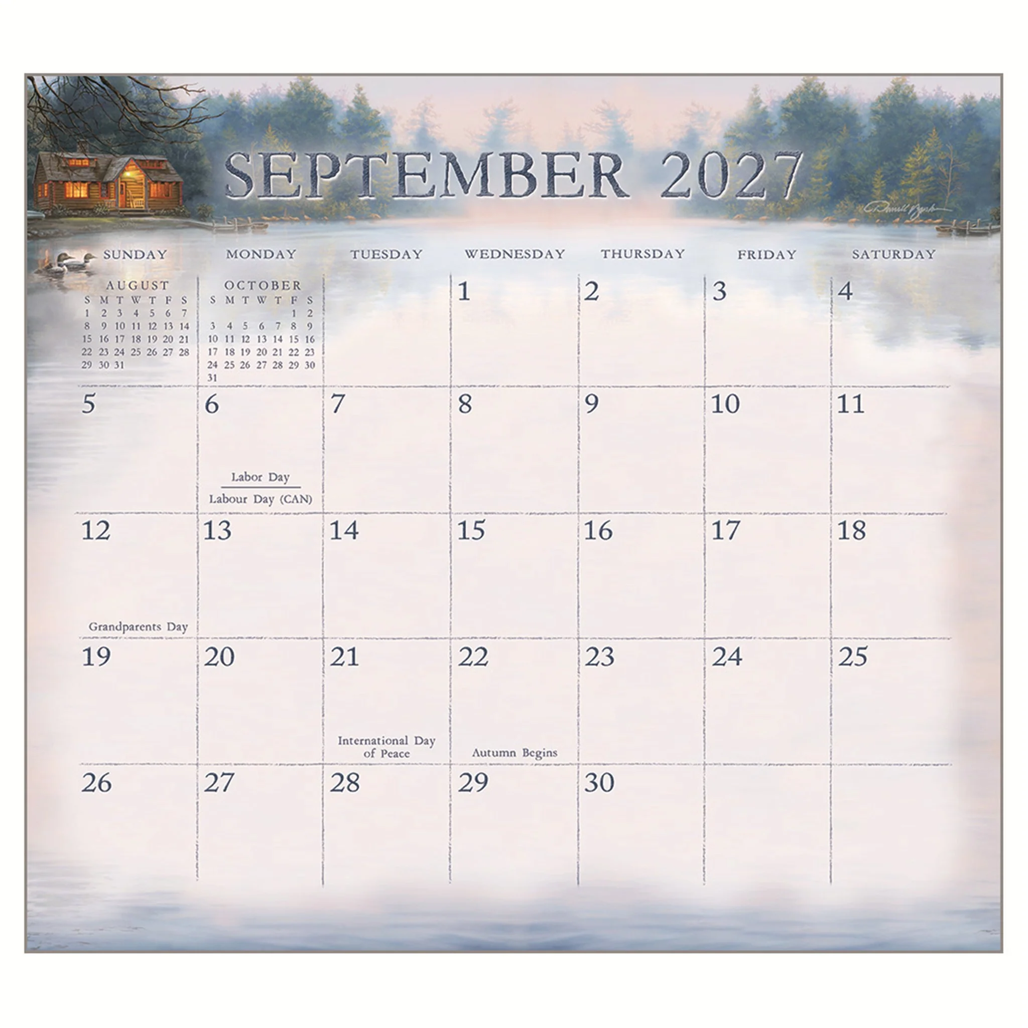 Cabin View Special Edition 2027 Wall Calendar - Image 3