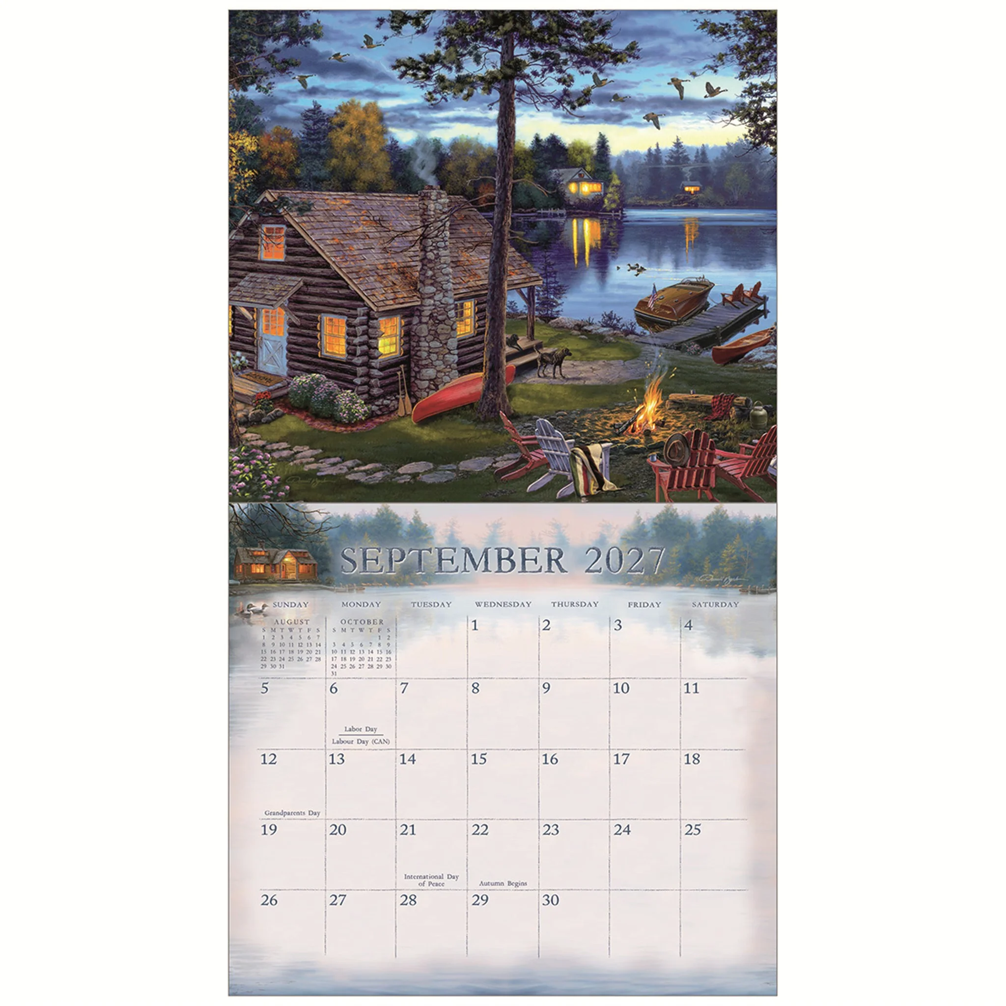 Cabin View Special Edition 2027 Wall Calendar - Image 4