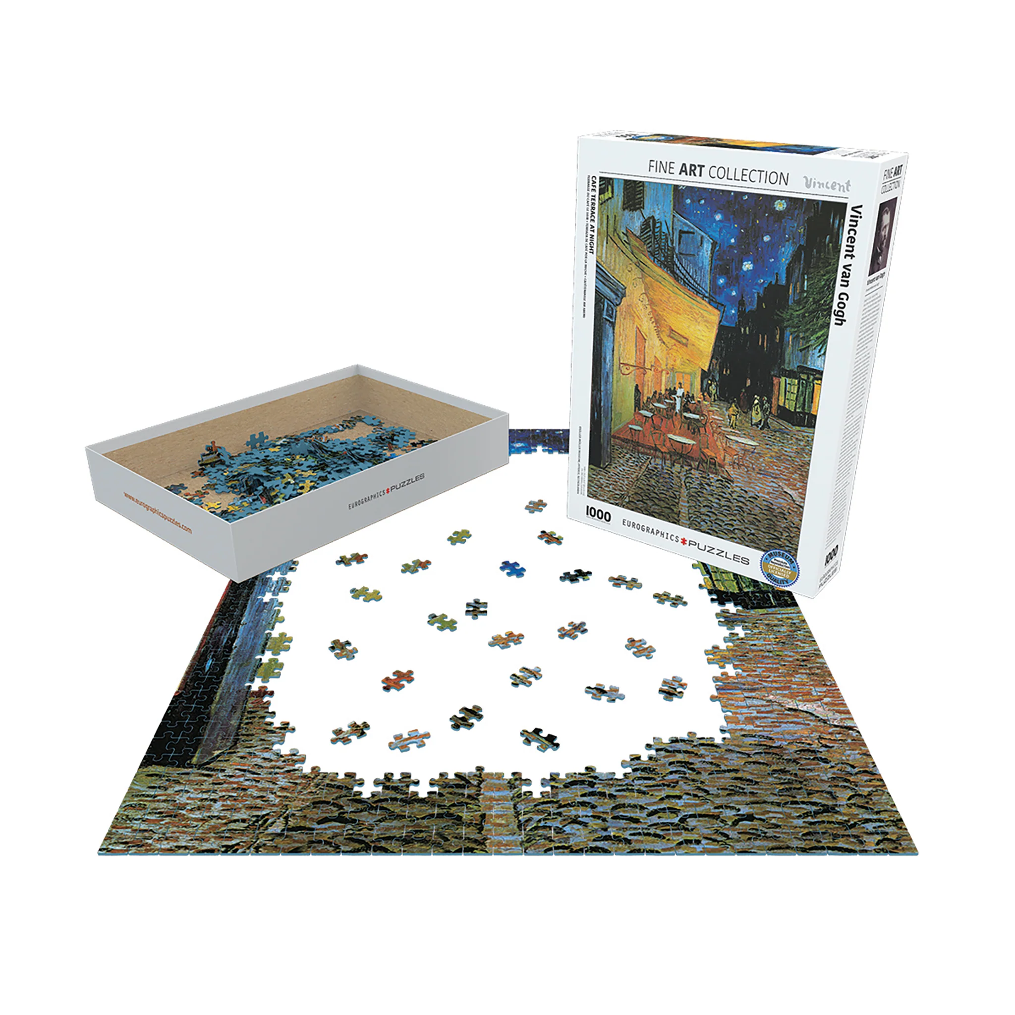 Cafe at Night 1000 Piece Puzzle - Image 4