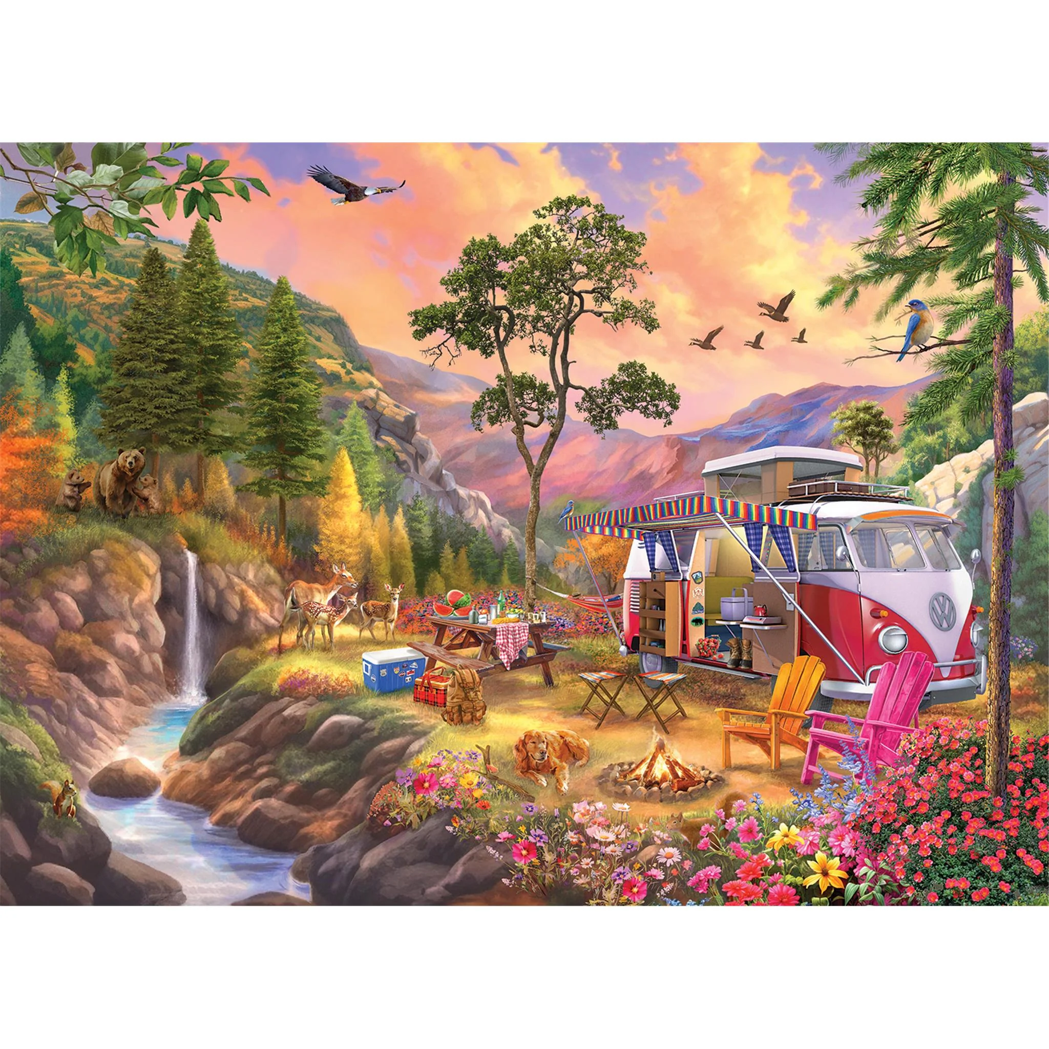 Campers Paradise 1000 Piece Puzzle - Image 2
