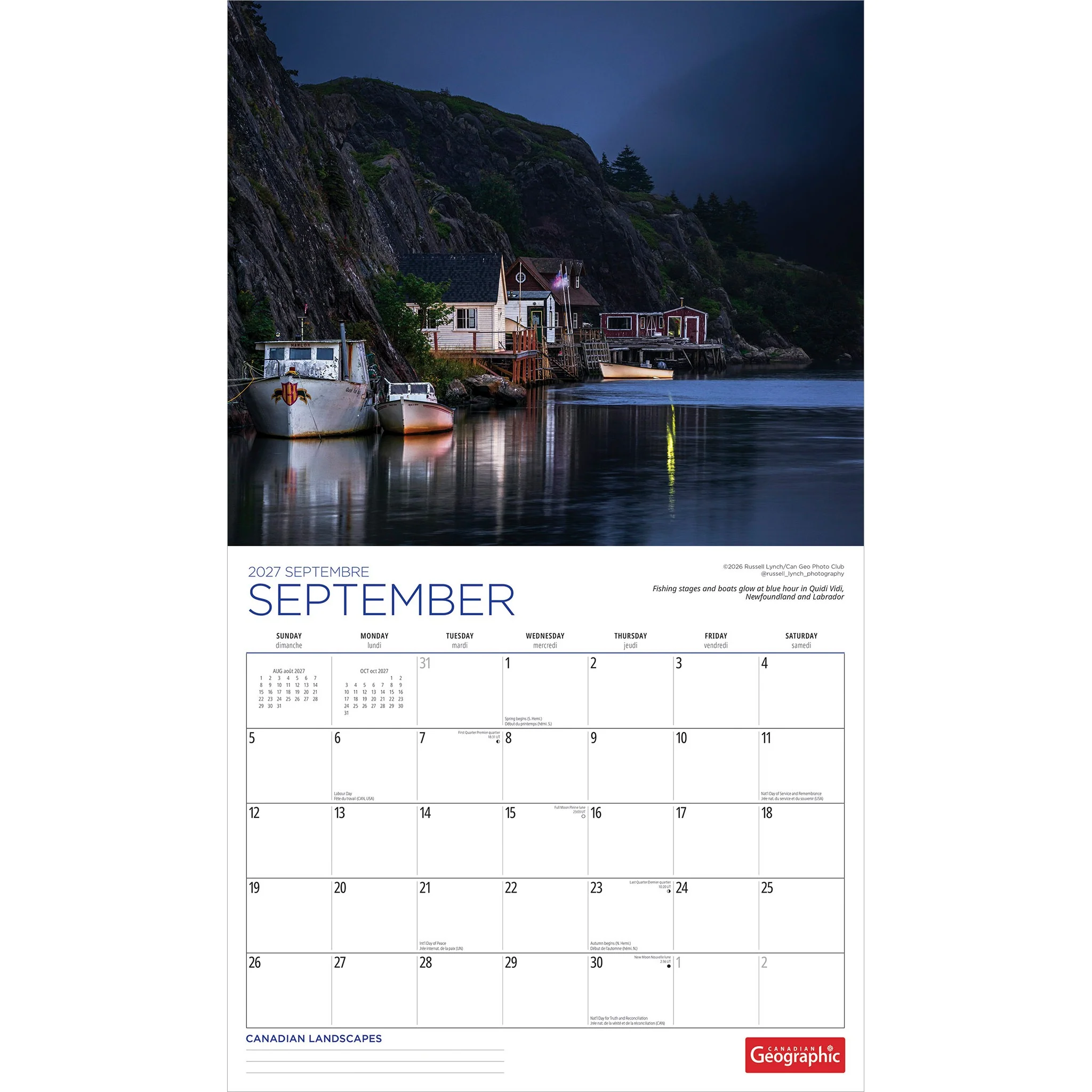 Canadian Geographic Canadian Landscapes 2027 Wall Calendar - Image 4