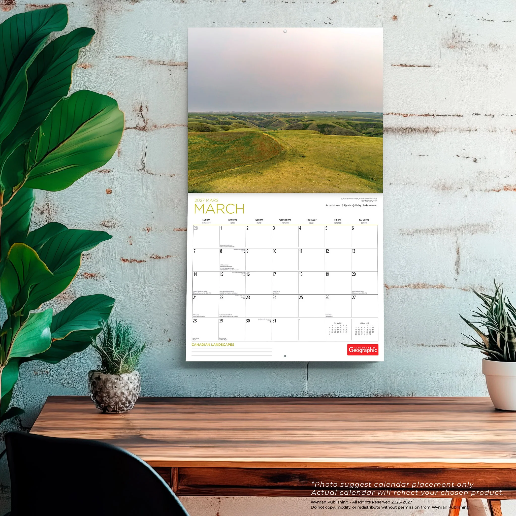 Canadian Geographic Canadian Landscapes 2027 Wall Calendar - Image 5