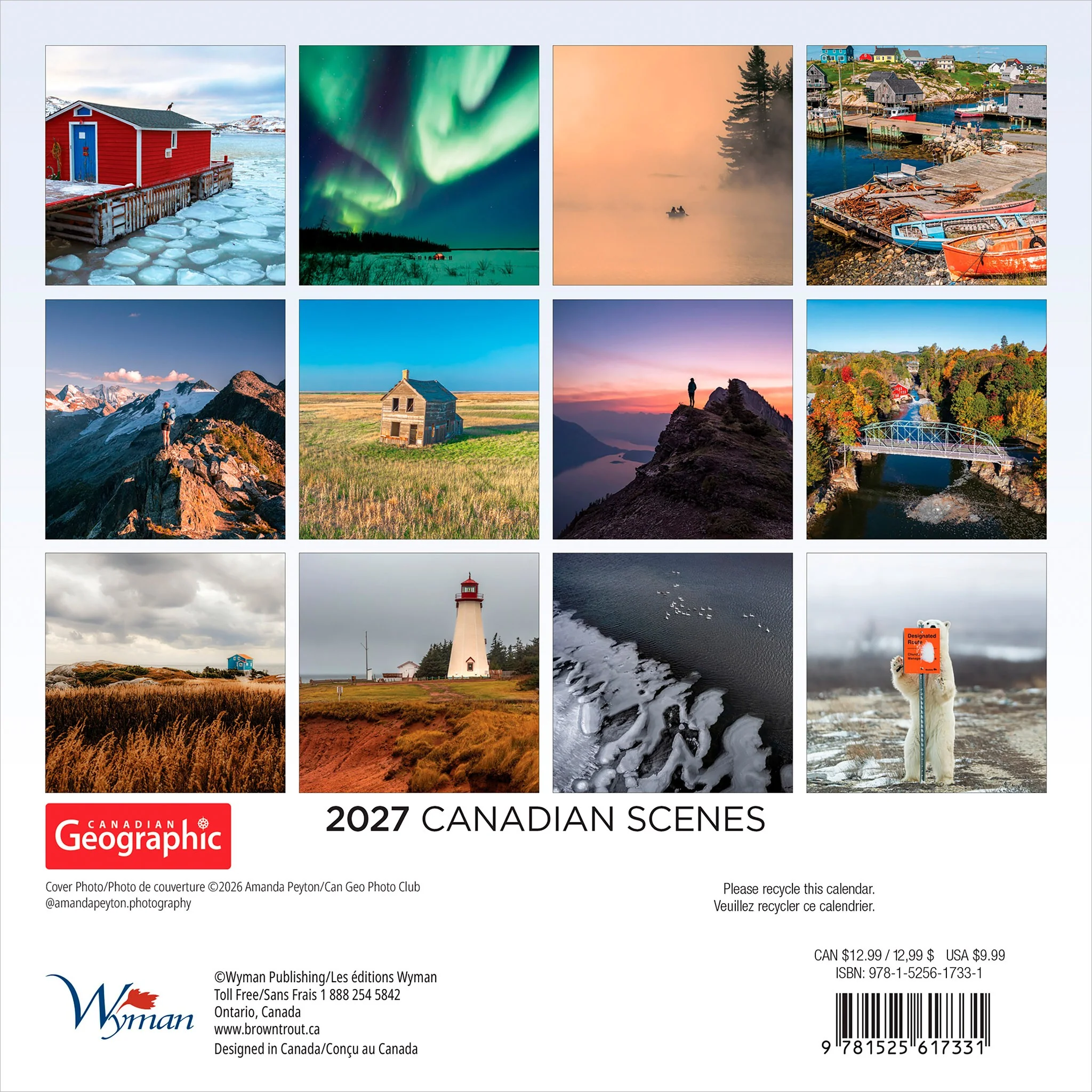Canadian Geographic Canadian Scenes 2027 Mini Calendar - Online Only - Image 2