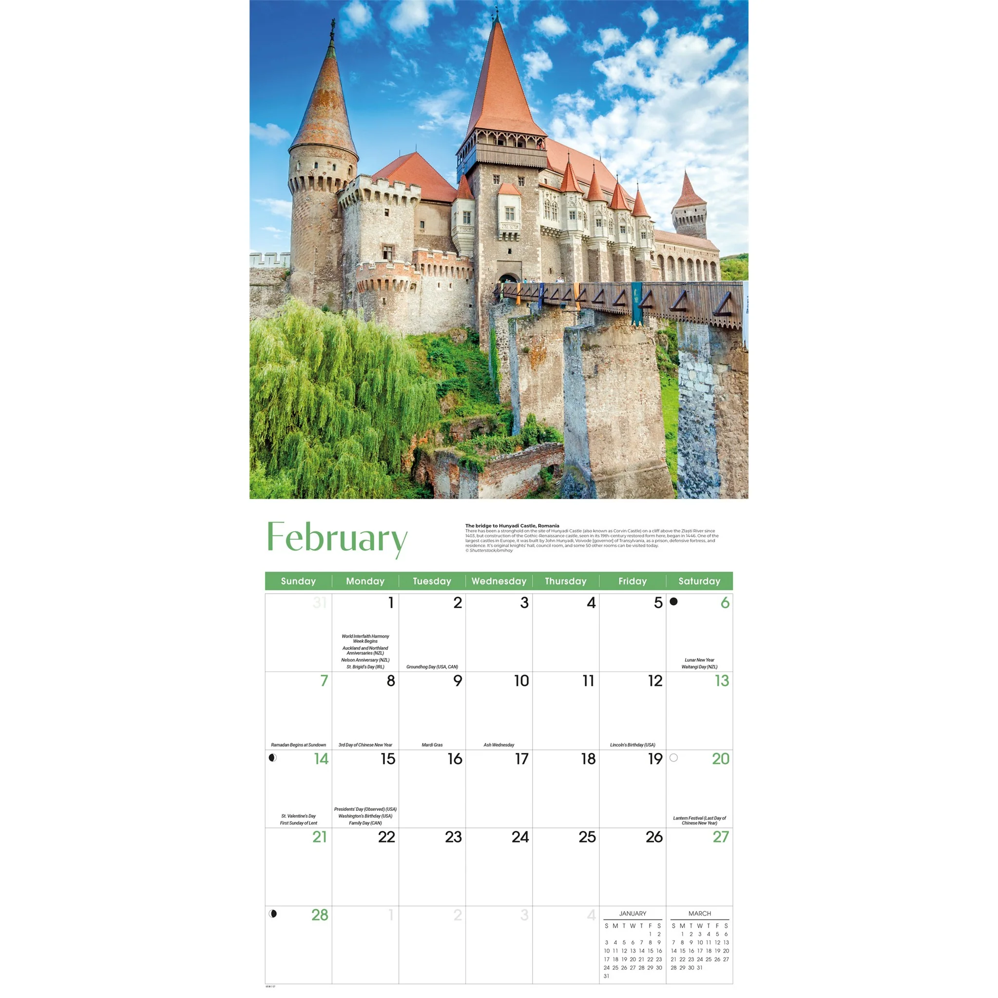 Castles 2027 Wall Calendar - Image 3