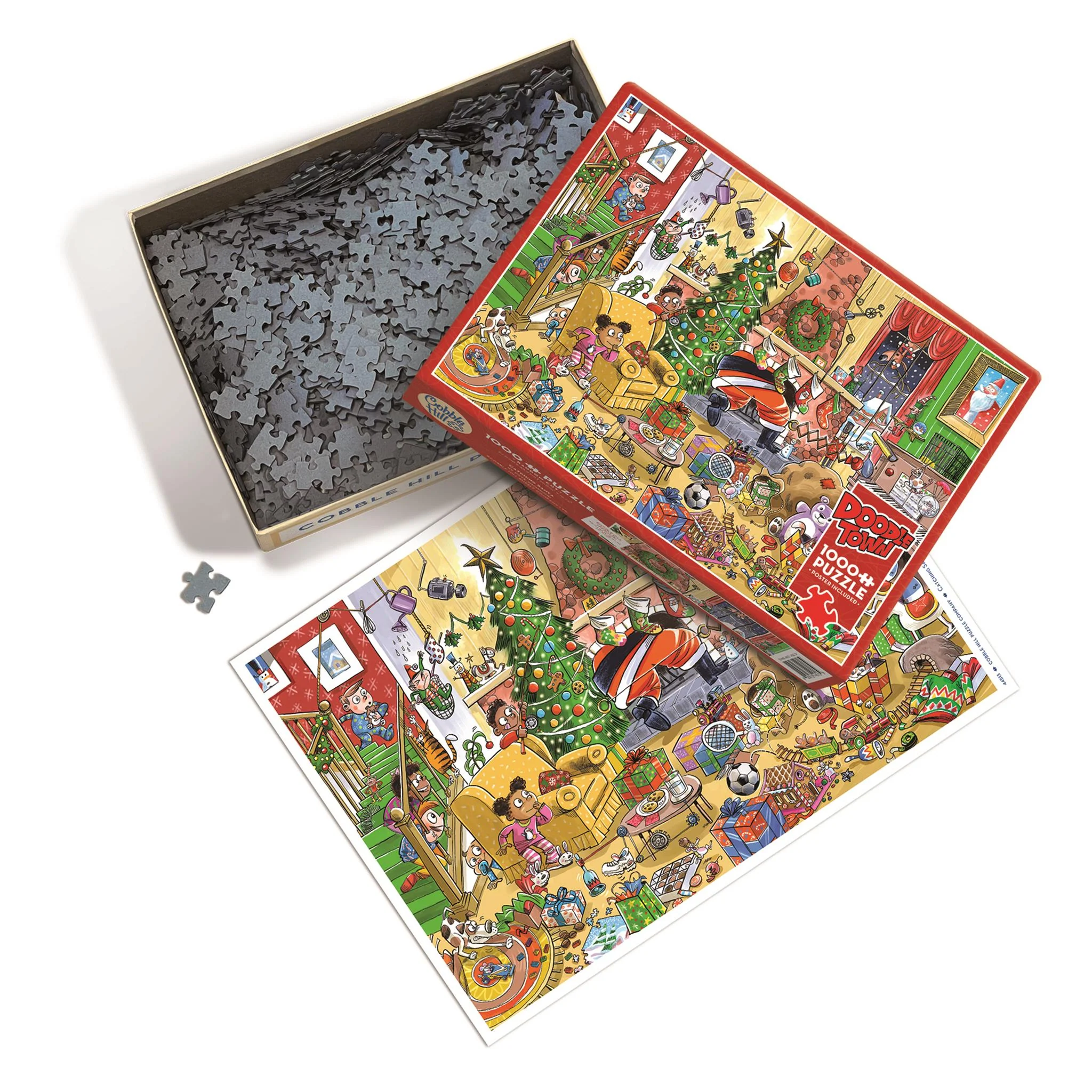 Catching Santa Doodletown 1000 Piece Puzzle - Image 4
