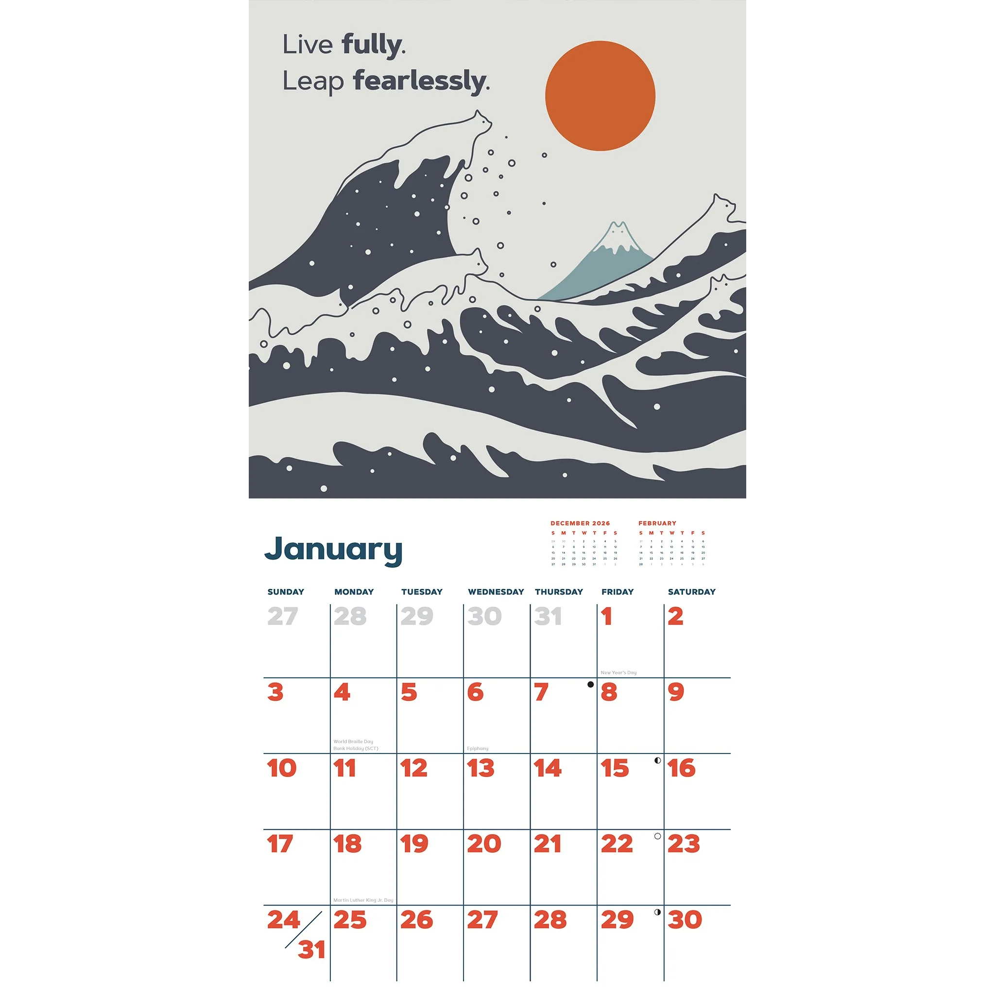 Catffirmations 2027 Wall Calendar - Online Only - Image 3