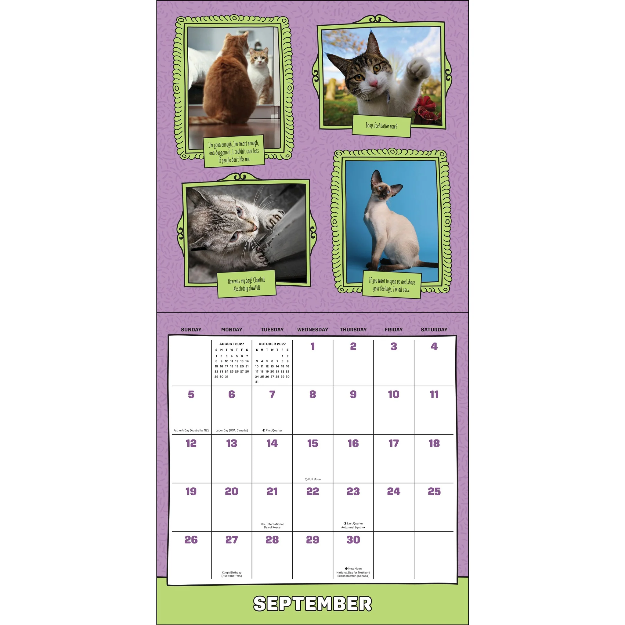 Cats Are Cheaper Than Therapy 2027 Wall Calendar - Image 5