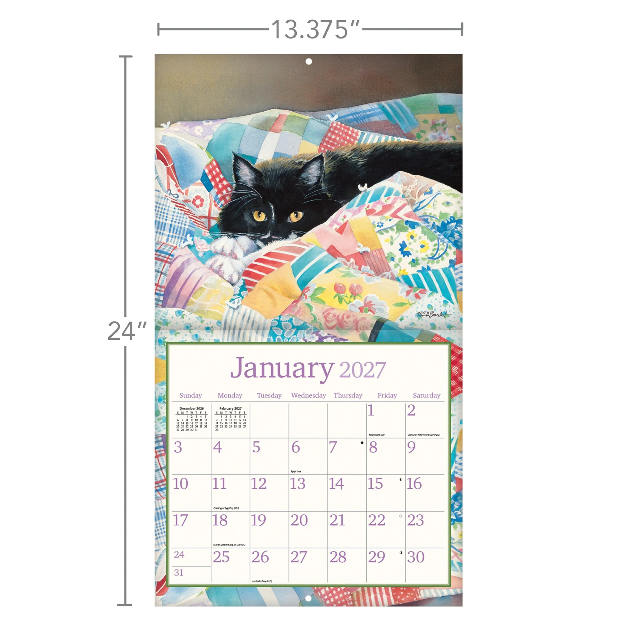 Cats In The Country Special Edition with Print 2027 Wall Calendar - Image 6