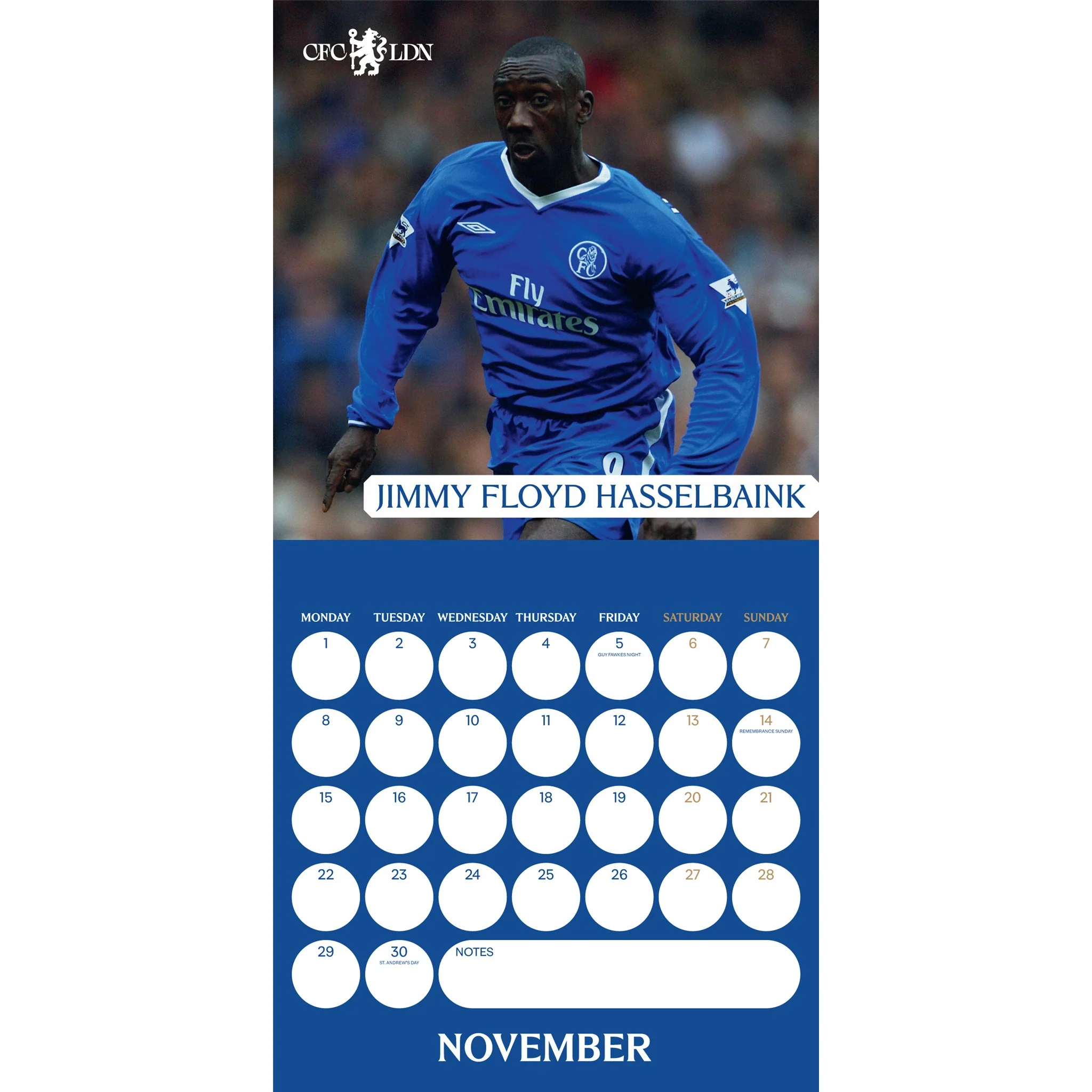 Chelsea 2027 Wall Calendar - Image 3