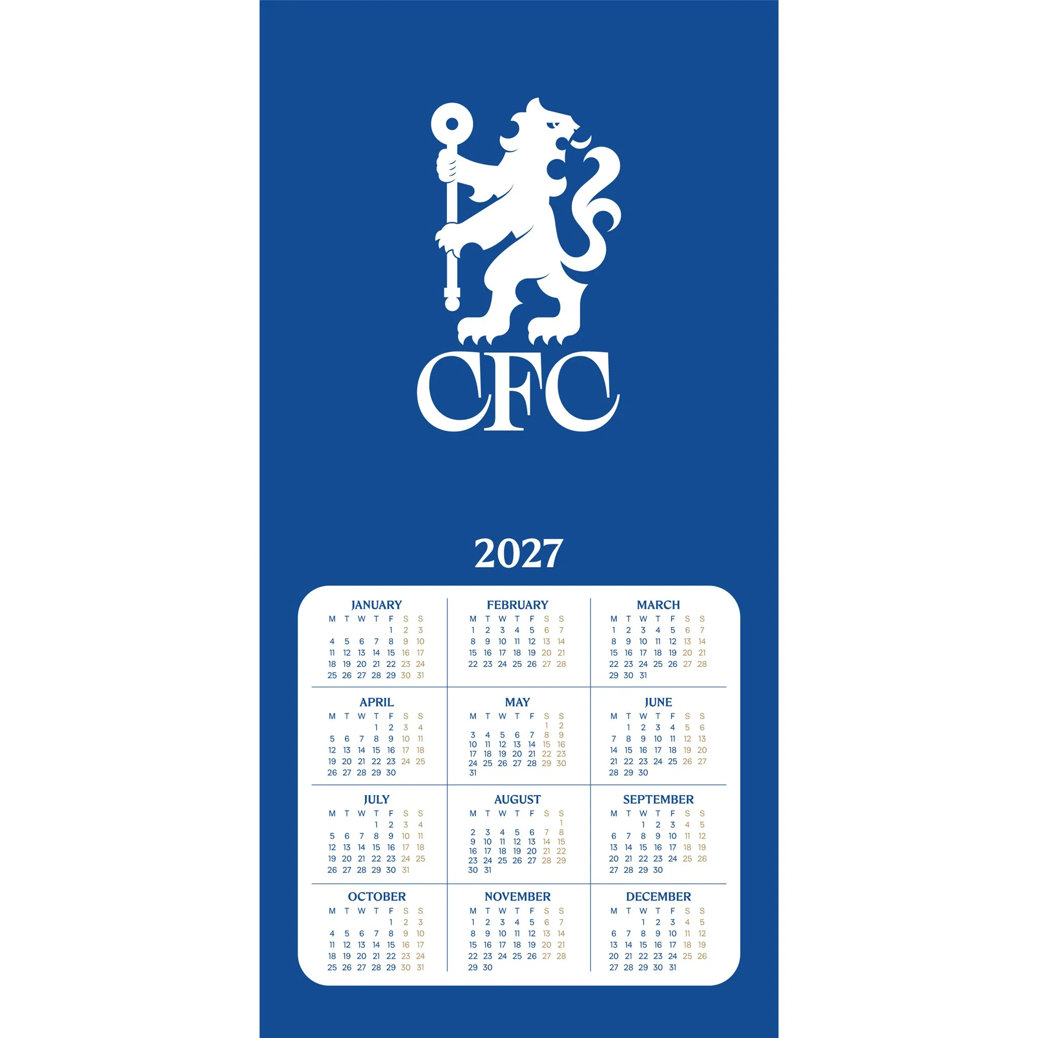 Chelsea 2027 Wall Calendar - Image 4