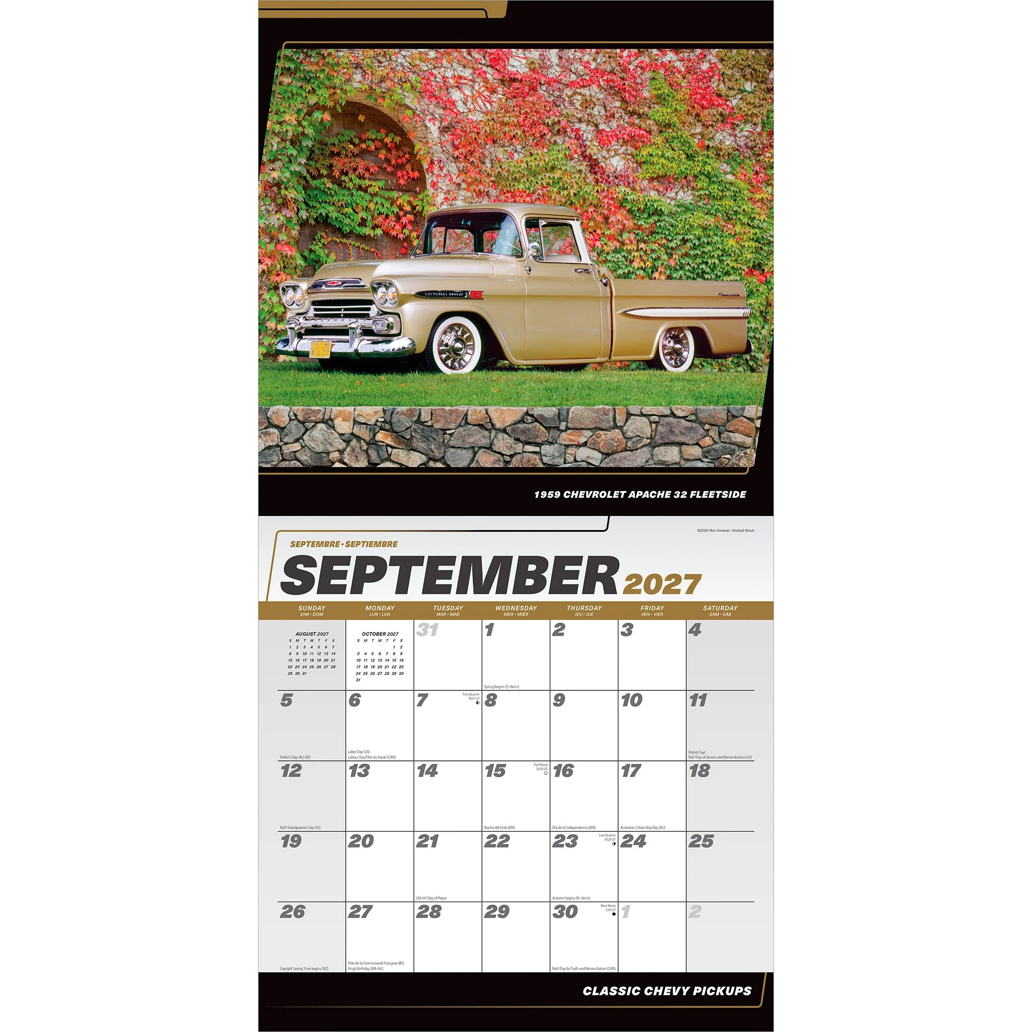 Chevy Pickups Classic 2027 Wall Calendar - Image 4