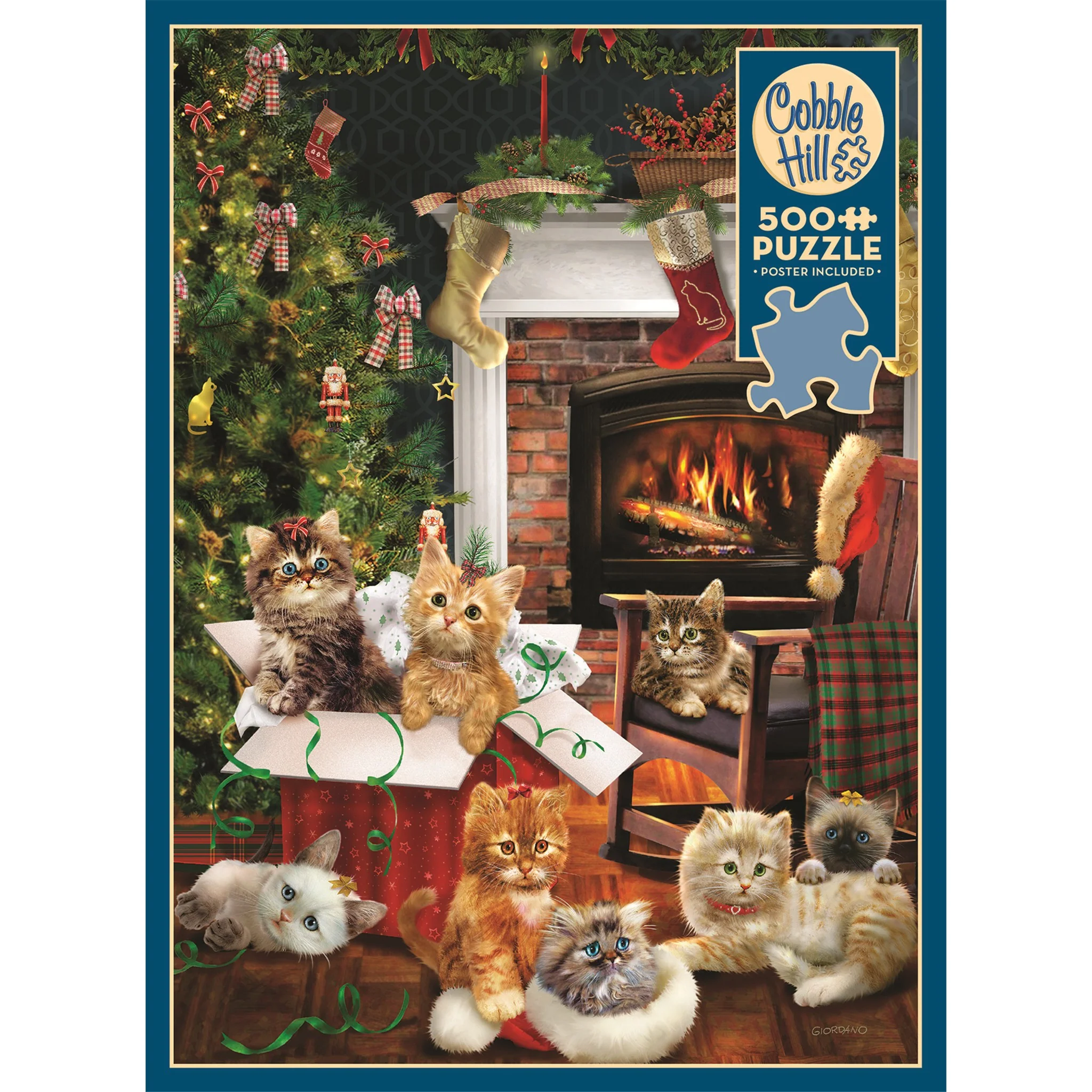 Christmas Kittens 500 Piece Puzzle