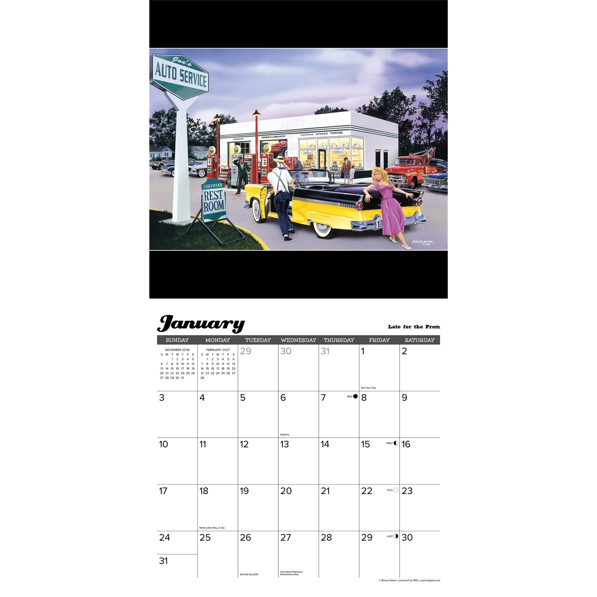 Classic Cruisin' & Chrome 2027 Wall Calendar - Image 3