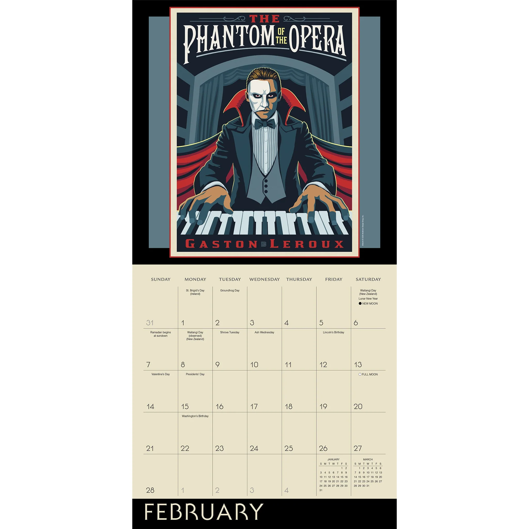 Classic Illustrated Tales: Mysteries & Monsters 2027 Wall Calendar - Online Only - Image 3